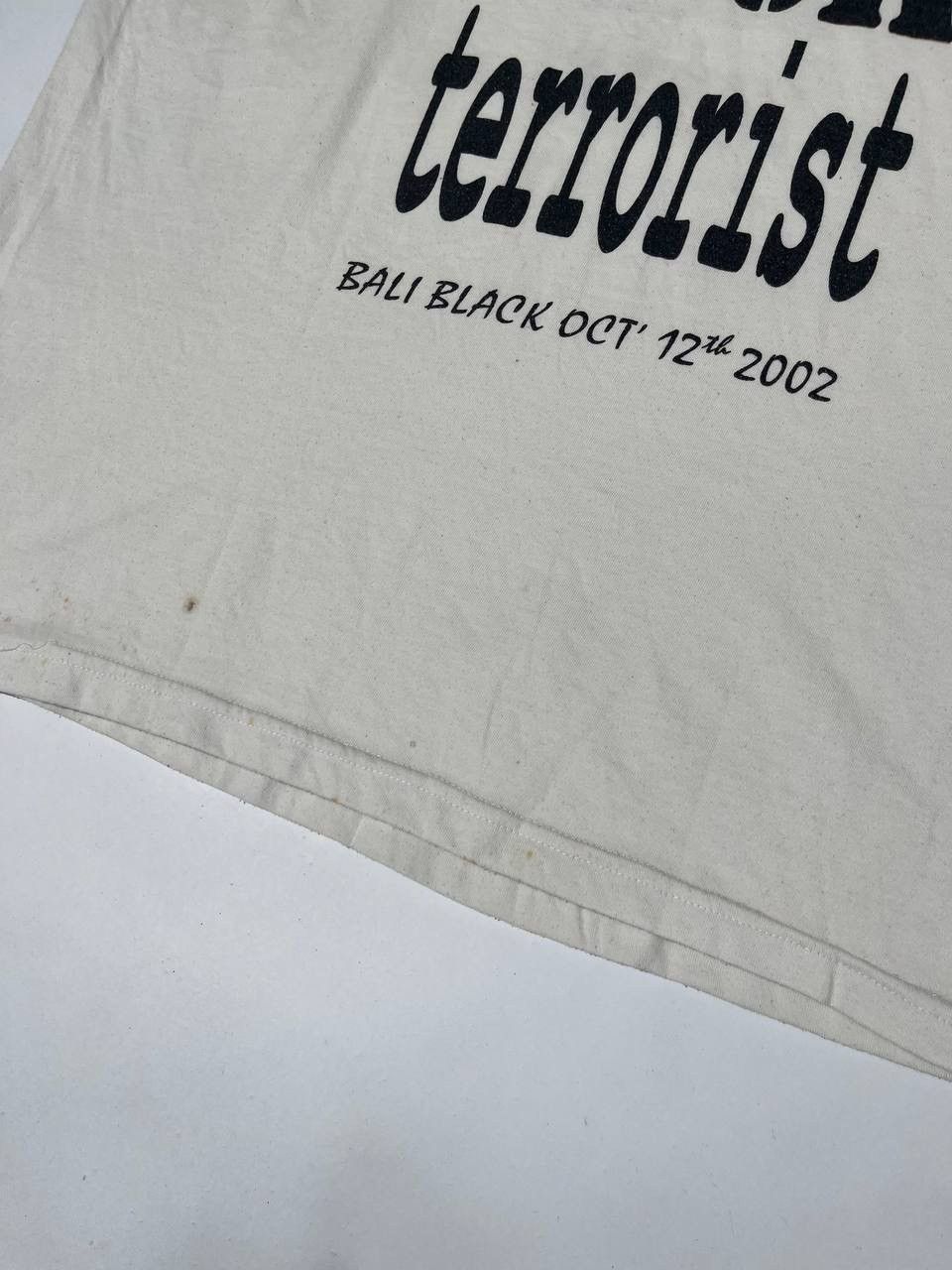 Vintage Vintage Fuck Terrorist Bali Black Oct 2002 Tanktop Size US M / EU 48-50 / 2 - 5 Thumbnail