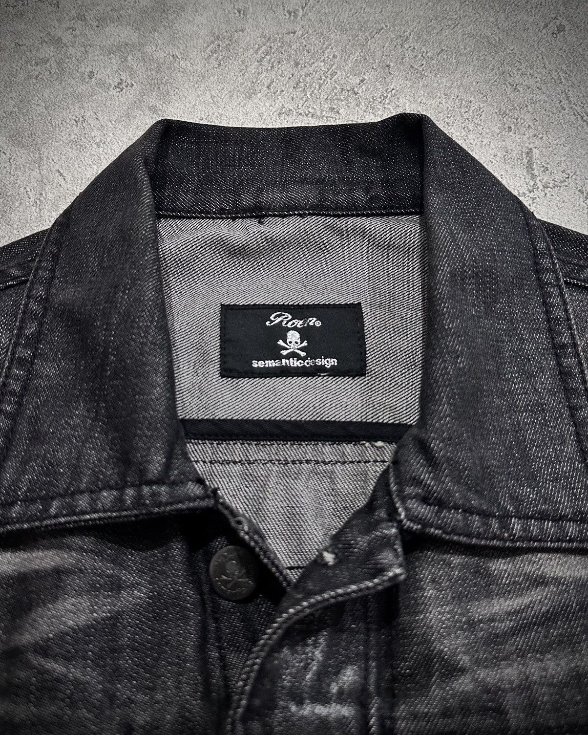 Roen Roen x Semantic Design Black Washed Denim Jacket Size US M / EU 48-50 / 2 - 8 Thumbnail