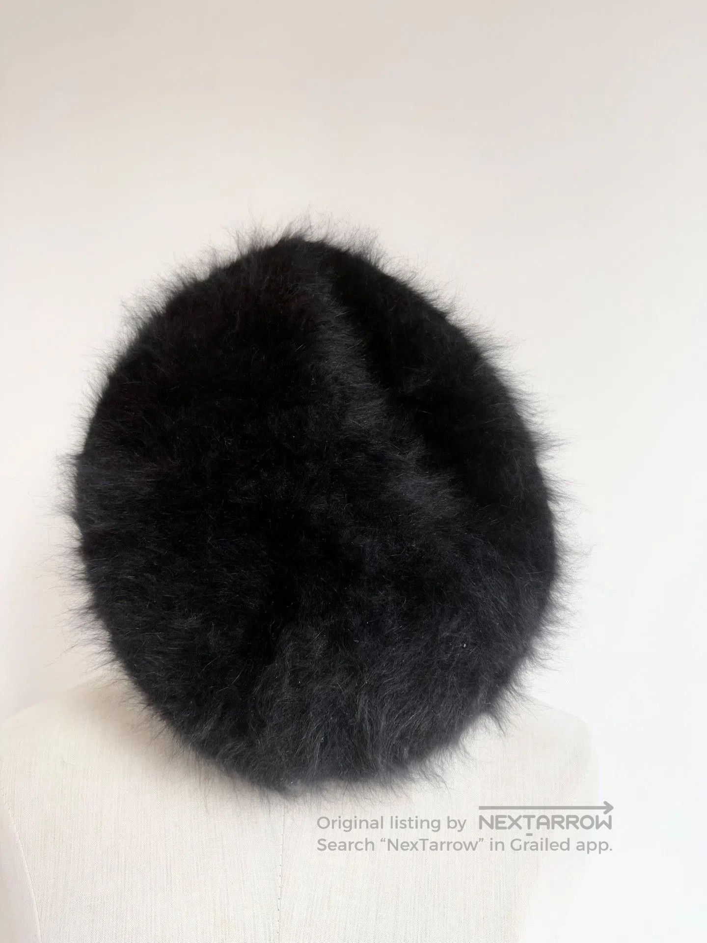 Vivienne Westwood Vivienne Westwood Vintage Black Faux Fur Beret. Size ONE SIZE - 3 Thumbnail