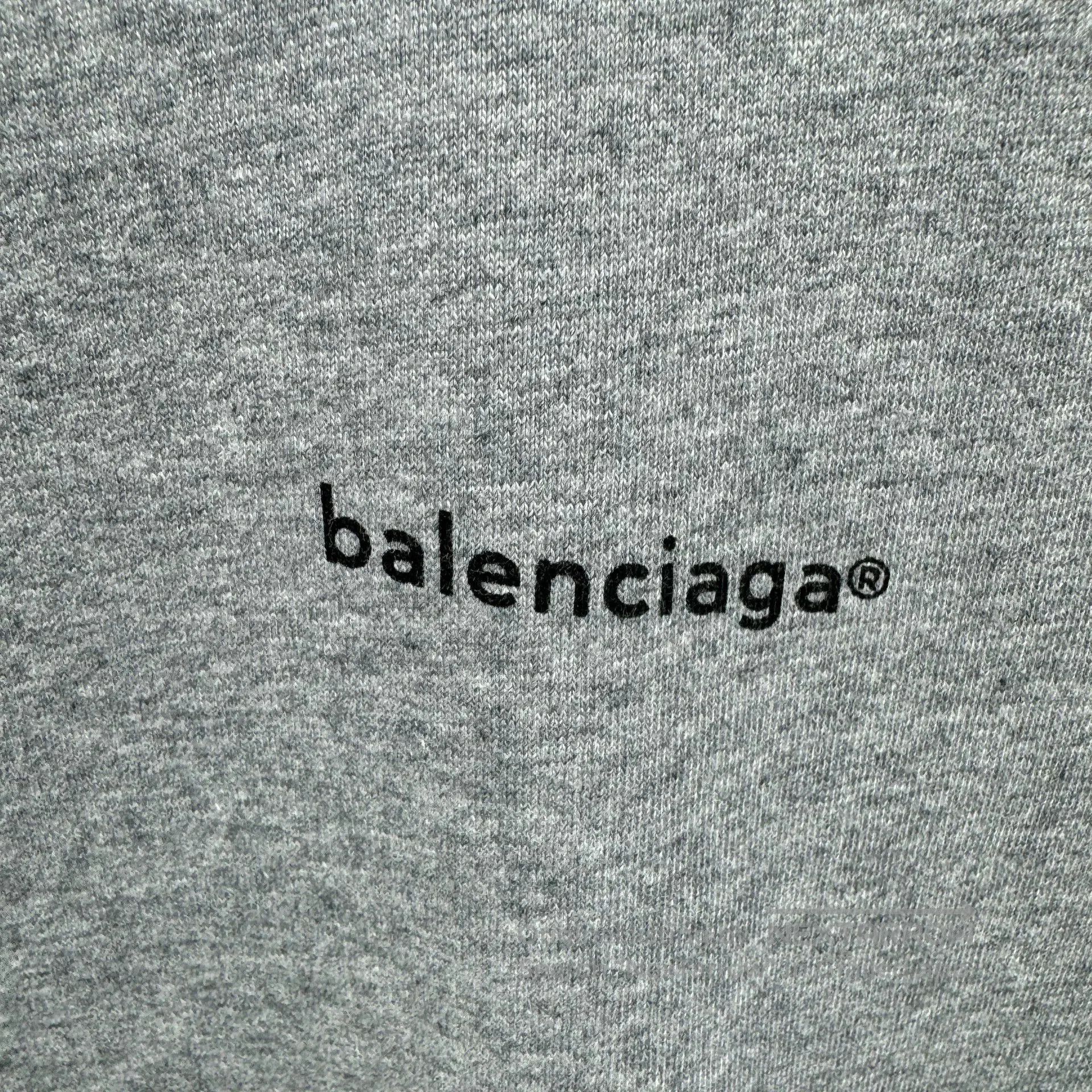 Balenciaga Balenciaga Small Logo Gray Basic T. Size US S / EU 44-46 / 1 - 6 Thumbnail