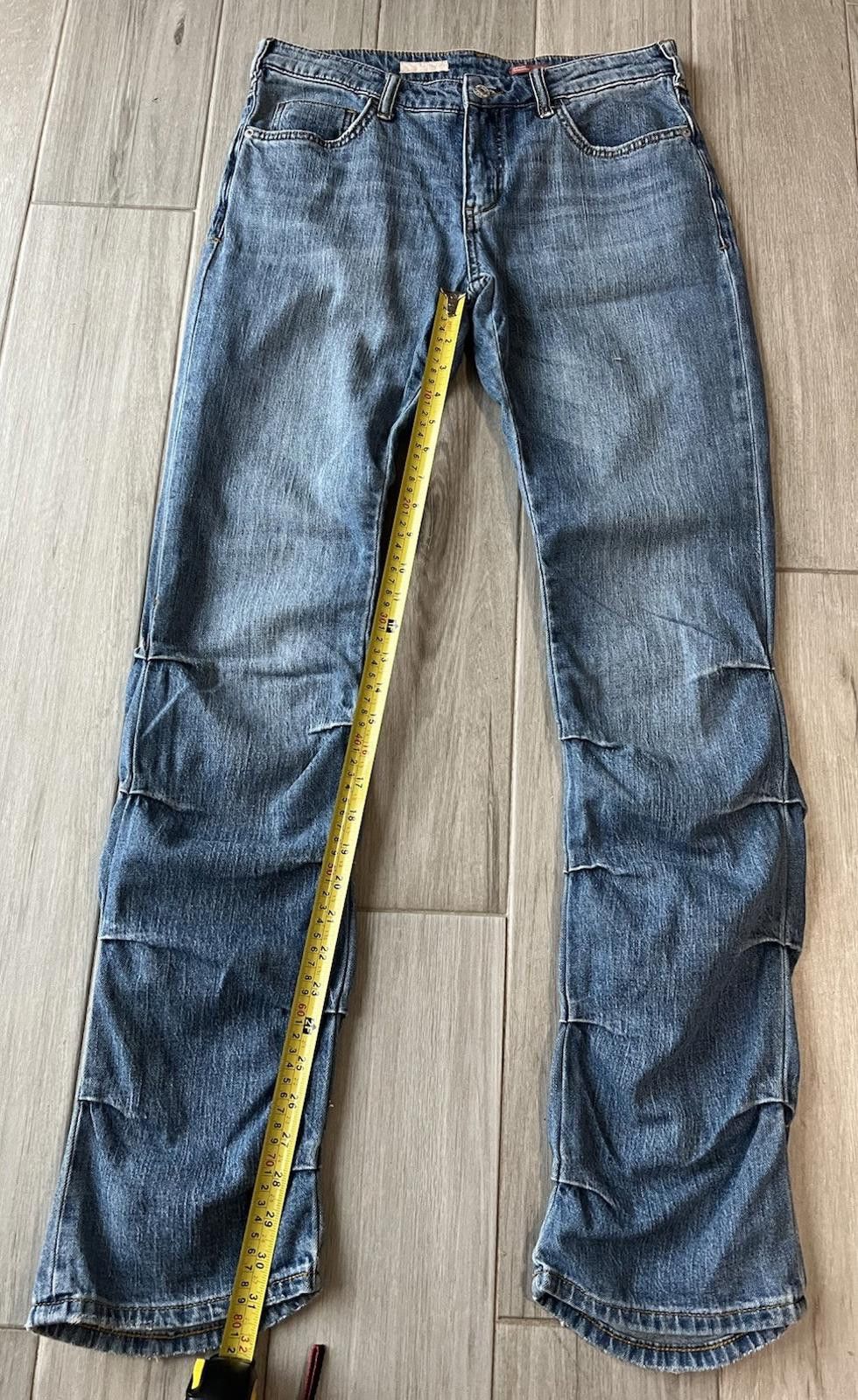 Designer Anthropologie Pilcro Low-Rise Ruched Boot Jeans - Size 28 Size 28" / US 6 / IT 42 - 3 Thumbnail