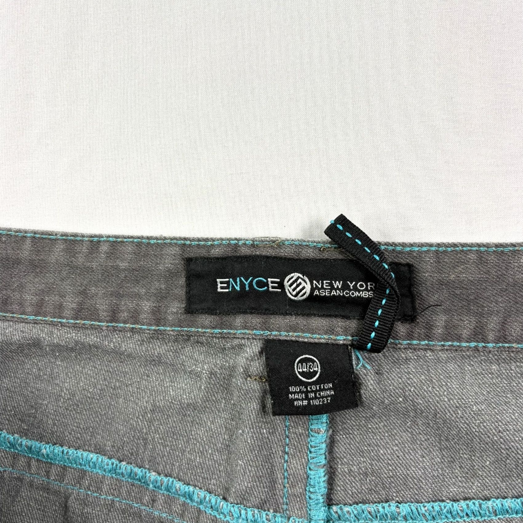 Enyce VINTAGE enyce Jeans Men 44x34 Gray Hip Hop Baggy Straight 90s Style Mens Size US 44 / EU 60 - 3 Thumbnail