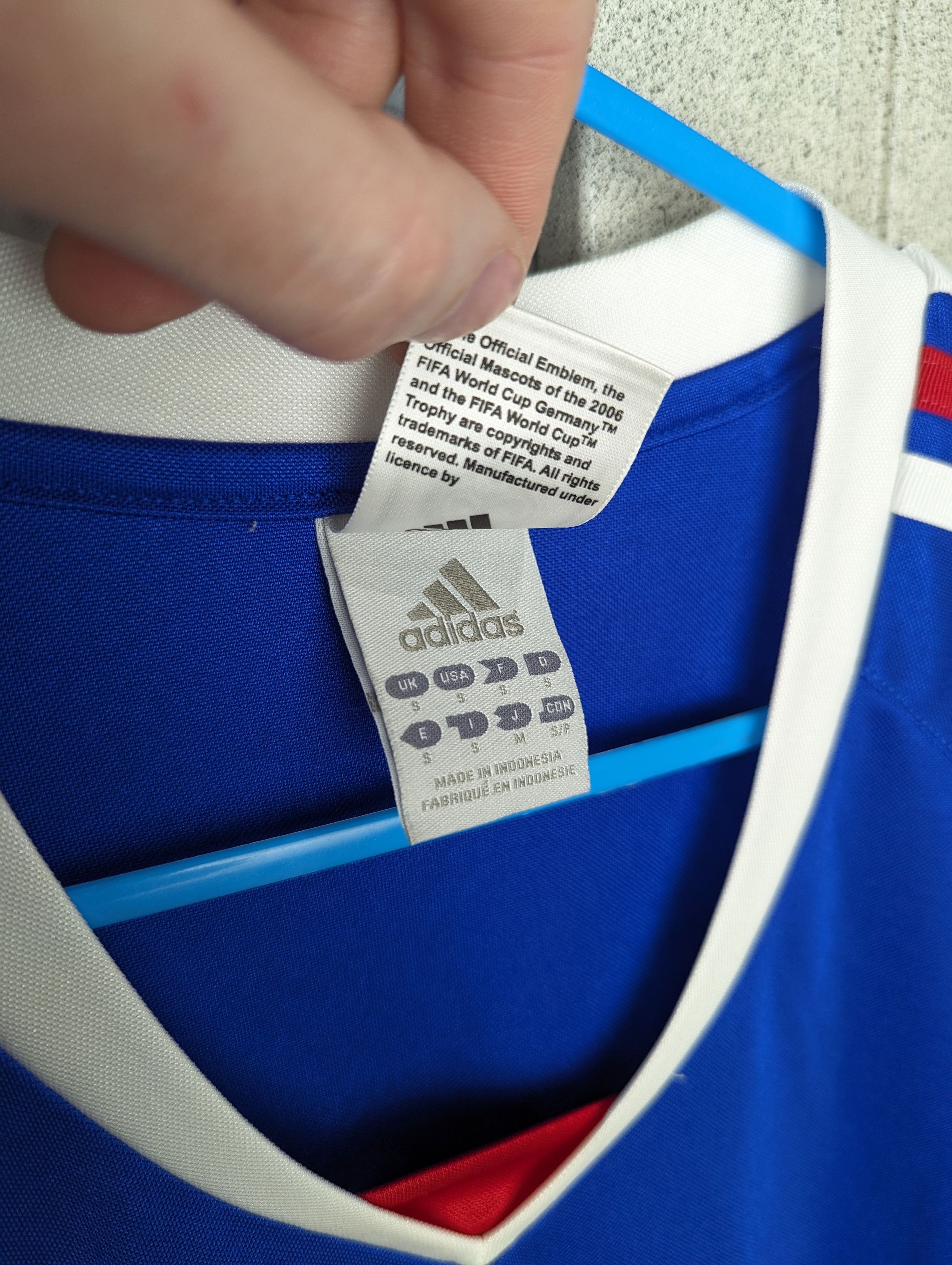 Adidas Vintage ADIDAS France FFF FIFA World Cup Germany 2006 Jersey Size US S / EU 44-46 / 1 - 15 Thumbnail