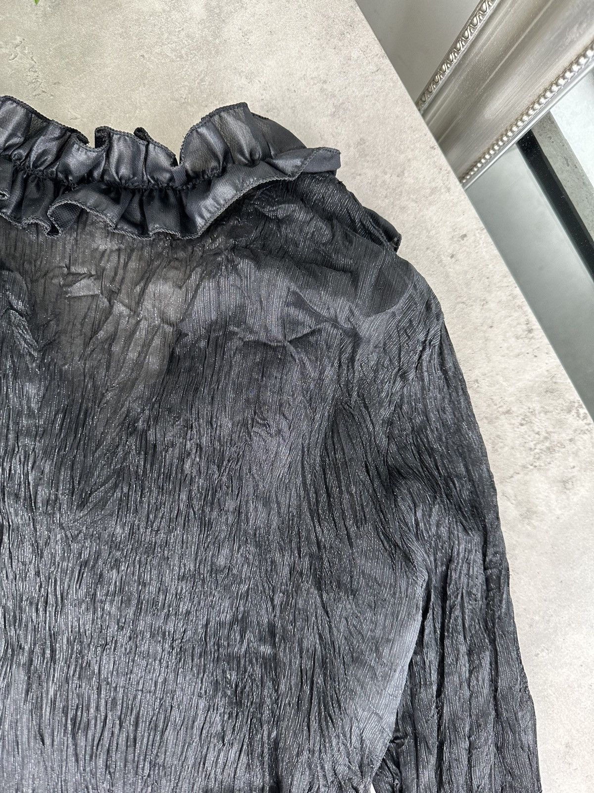Japanese Brand Vintage Mesh Blouse With Ruffles Size S / US 4 / IT 40 - 9 Thumbnail