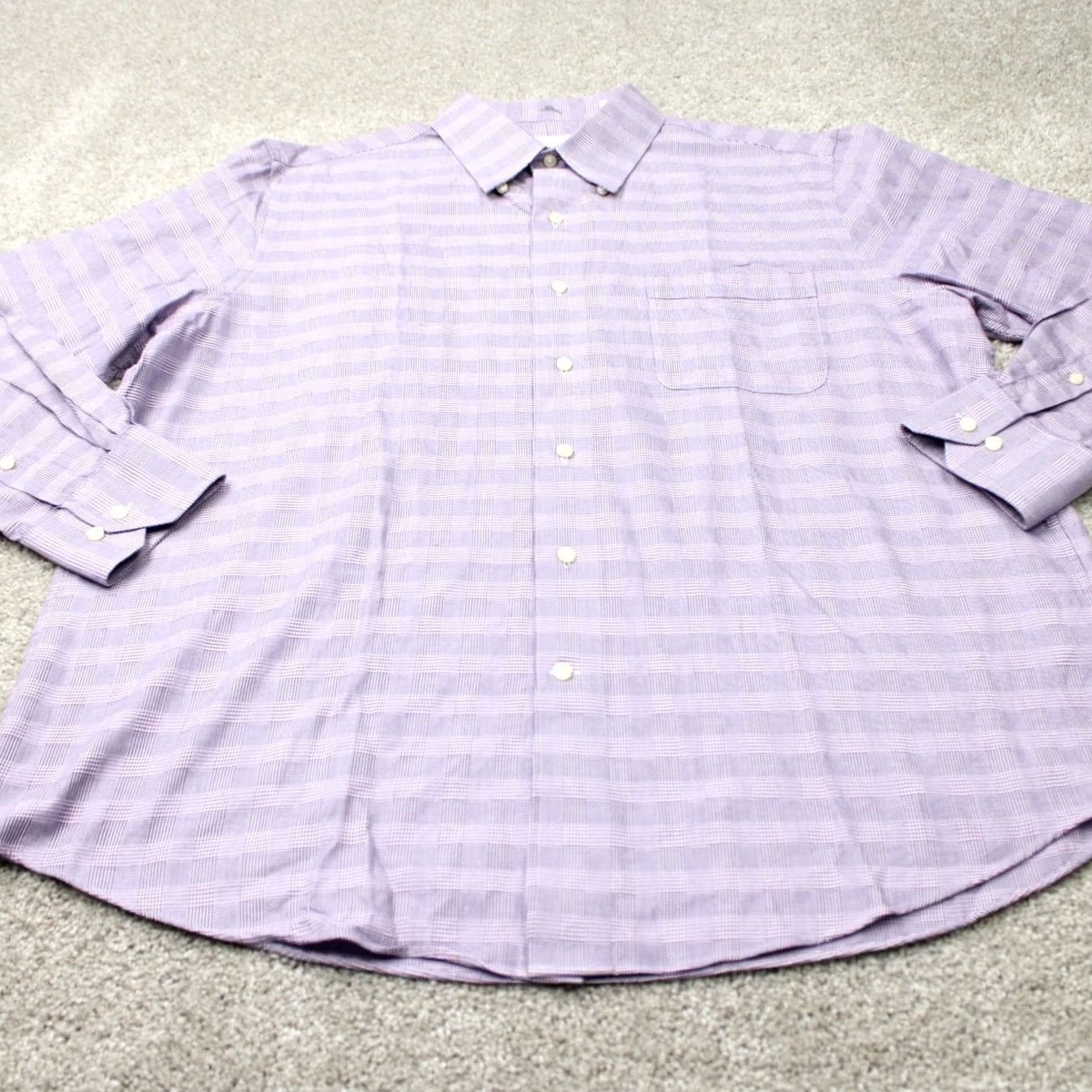 Tommy Bahama Tommy Bahama Shirt Mens 16 1/2, 34/35 Purple 100% Cotton Long Sleeve Button Down Dress Shirt Womens? Mens Size US XL / EU 56 / 4 - 3 Thumbnail