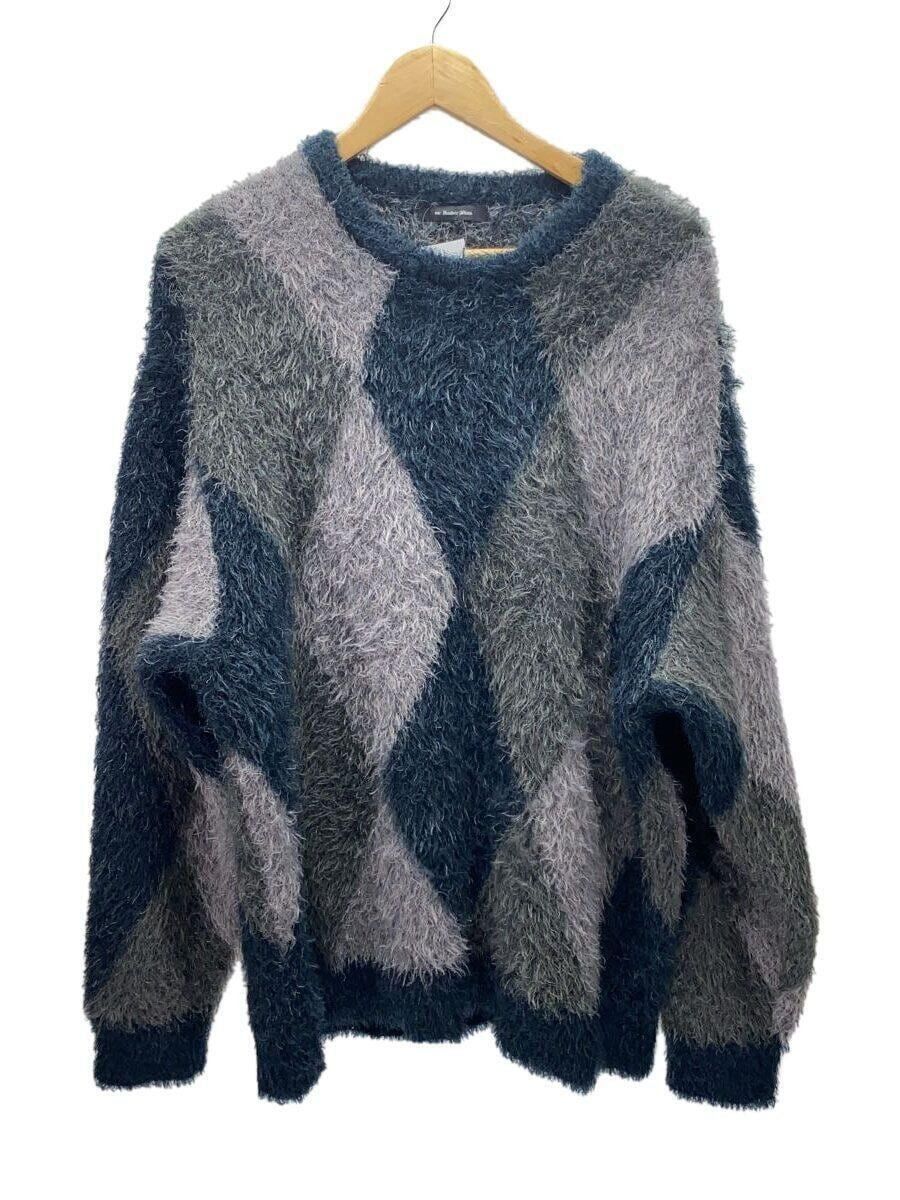 image of Number N Ine Fuzzy Sweater in Grey, Men's (Size Large)