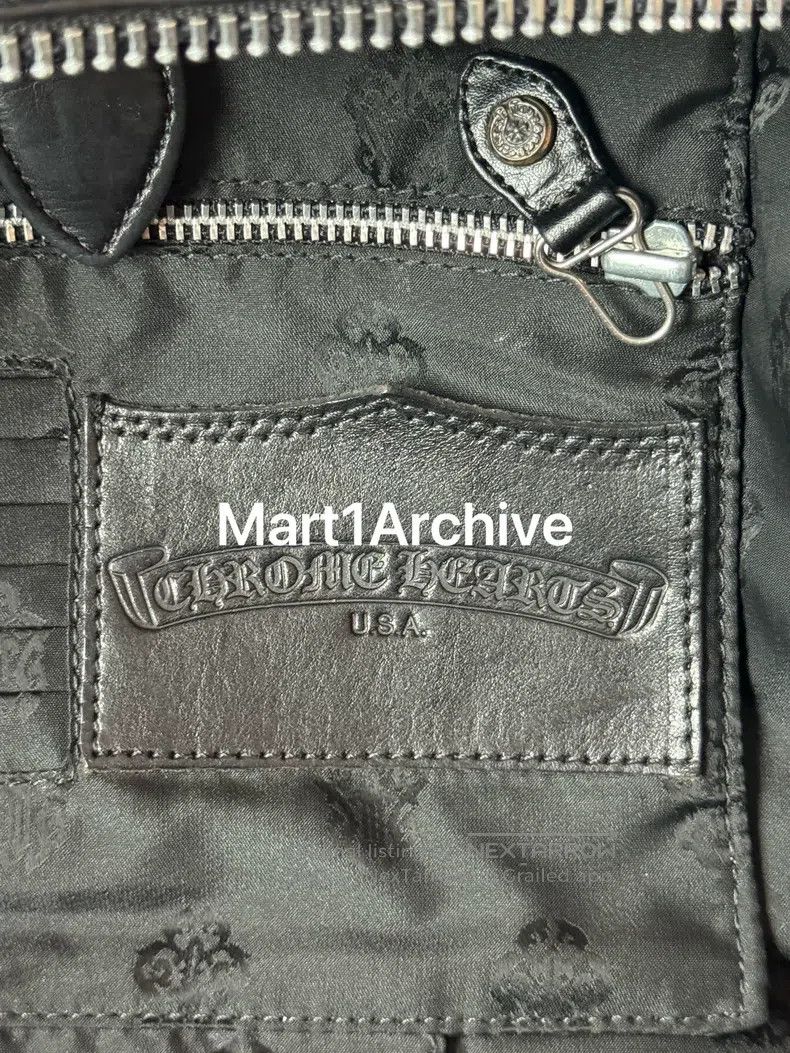 Chrome Hearts CHROME HEARTS Large Travel Bag with Dark Pattern and Silve Size ONE SIZE - 8 Thumbnail