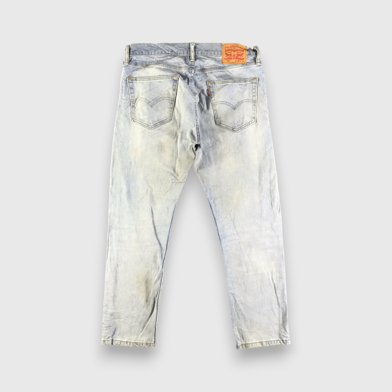 Levi's Vintage Light Wash Levis 502 Jeans-J4173 Size US 35 - 2 Thumbnail