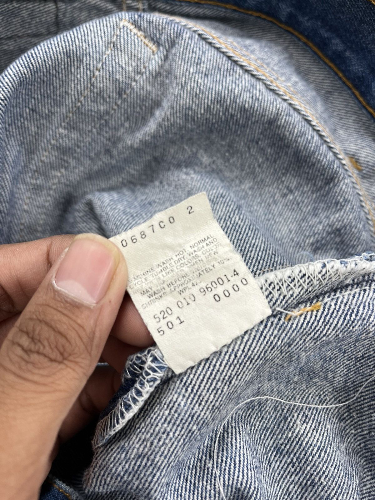 Levi's Vintage Clothing 🇺🇸1990s Vintage Levis 501XX 30x32 Straight Leg Blue Jeans Size US 29 - 13 Thumbnail