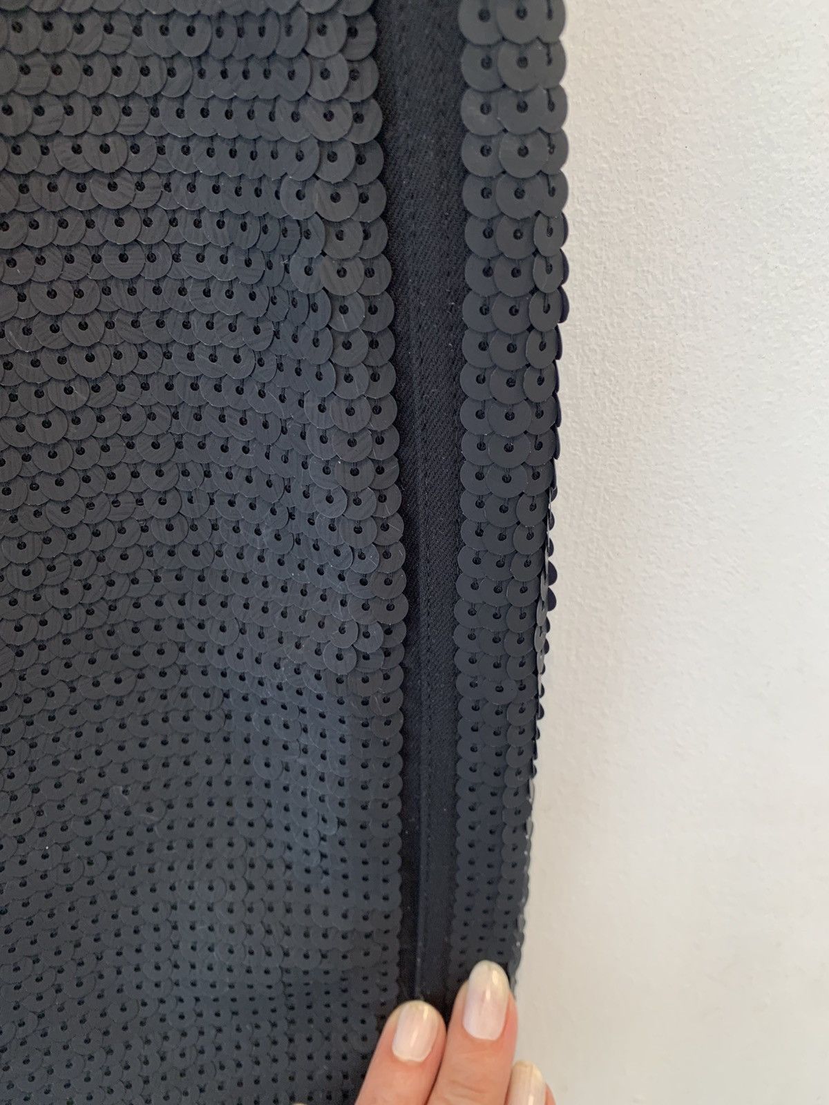 Rick Owens NWT Rick Owens AI Black Sequin Pillar Skirt. Size 40IT Size 27" / US 4 / IT 40 - 4 Thumbnail