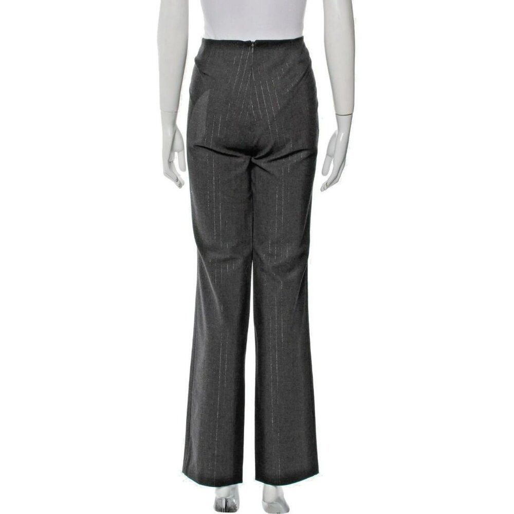 Versace Jeans Couture V2 Versace Classic Pants L Gray Pinstripe Wool Blend Straig Size 32" / US 10 / IT 46 - 6 Thumbnail