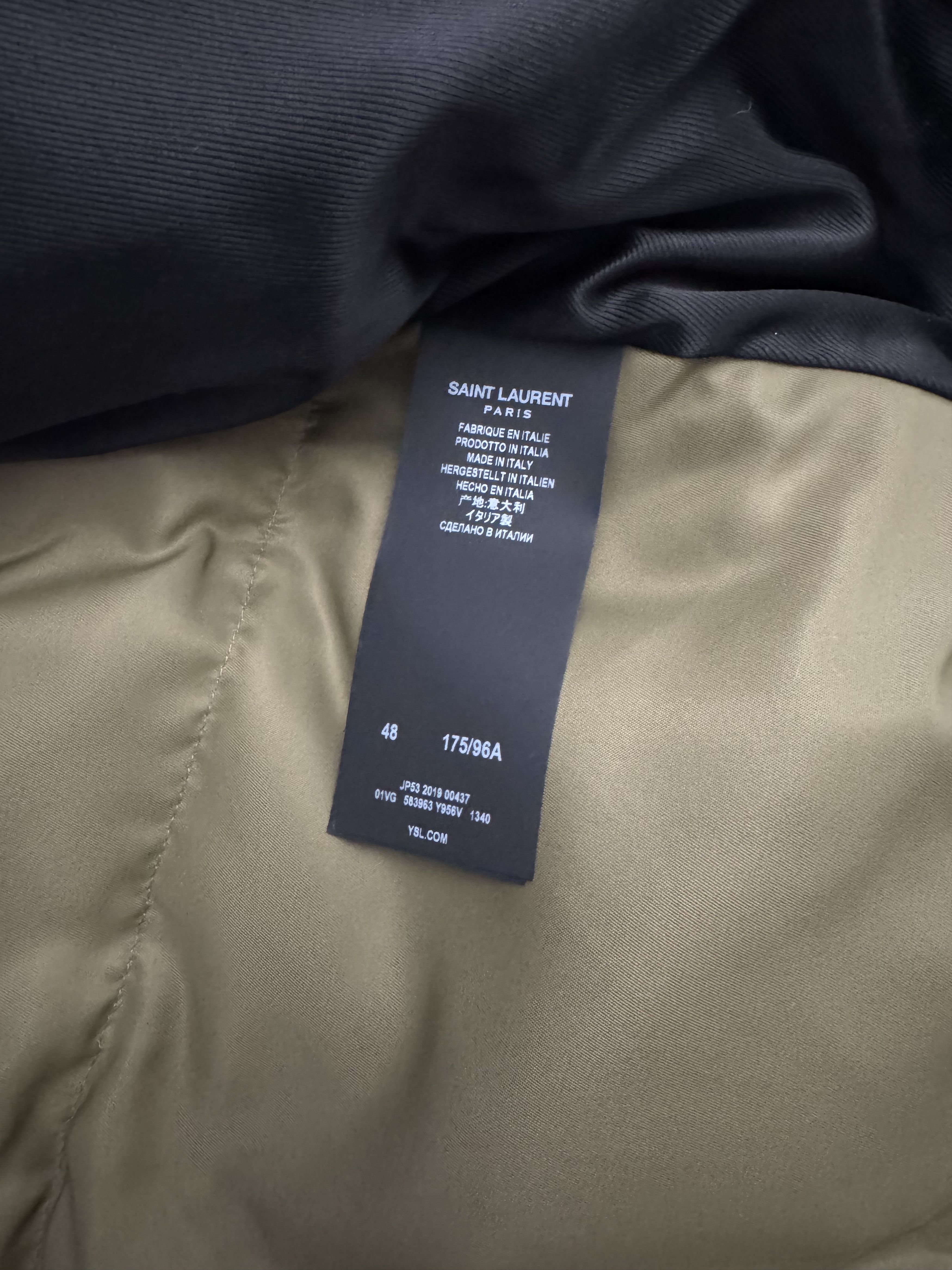 Saint Laurent Paris Saint Laurent Bomber jacket Size US M / EU 48-50 / 2 - 5 Thumbnail