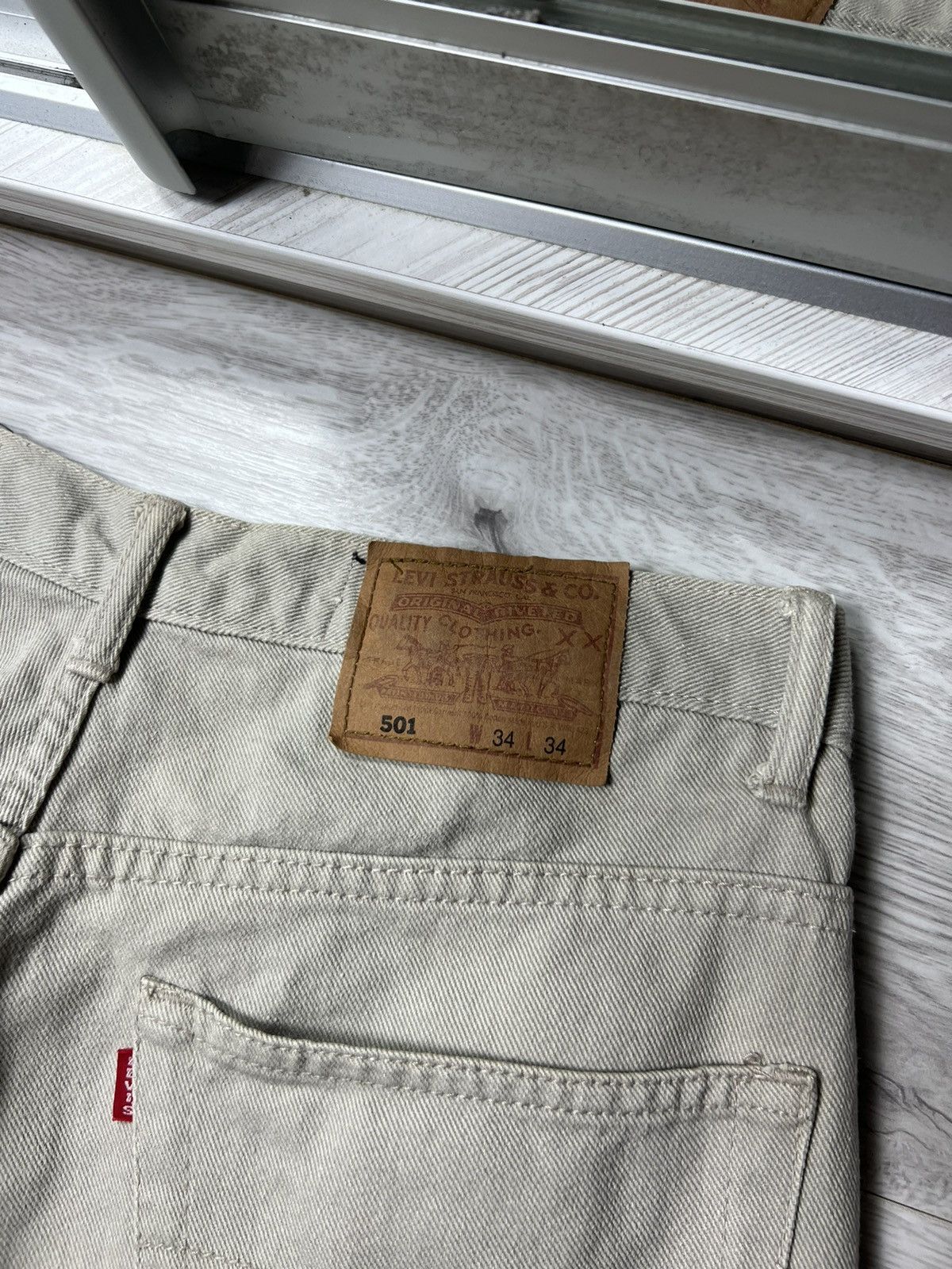 Levi's Rare 90s Vintage Levis 501 Big E Jeans Denim Pants Size US 34 / EU 50 - 3 Thumbnail