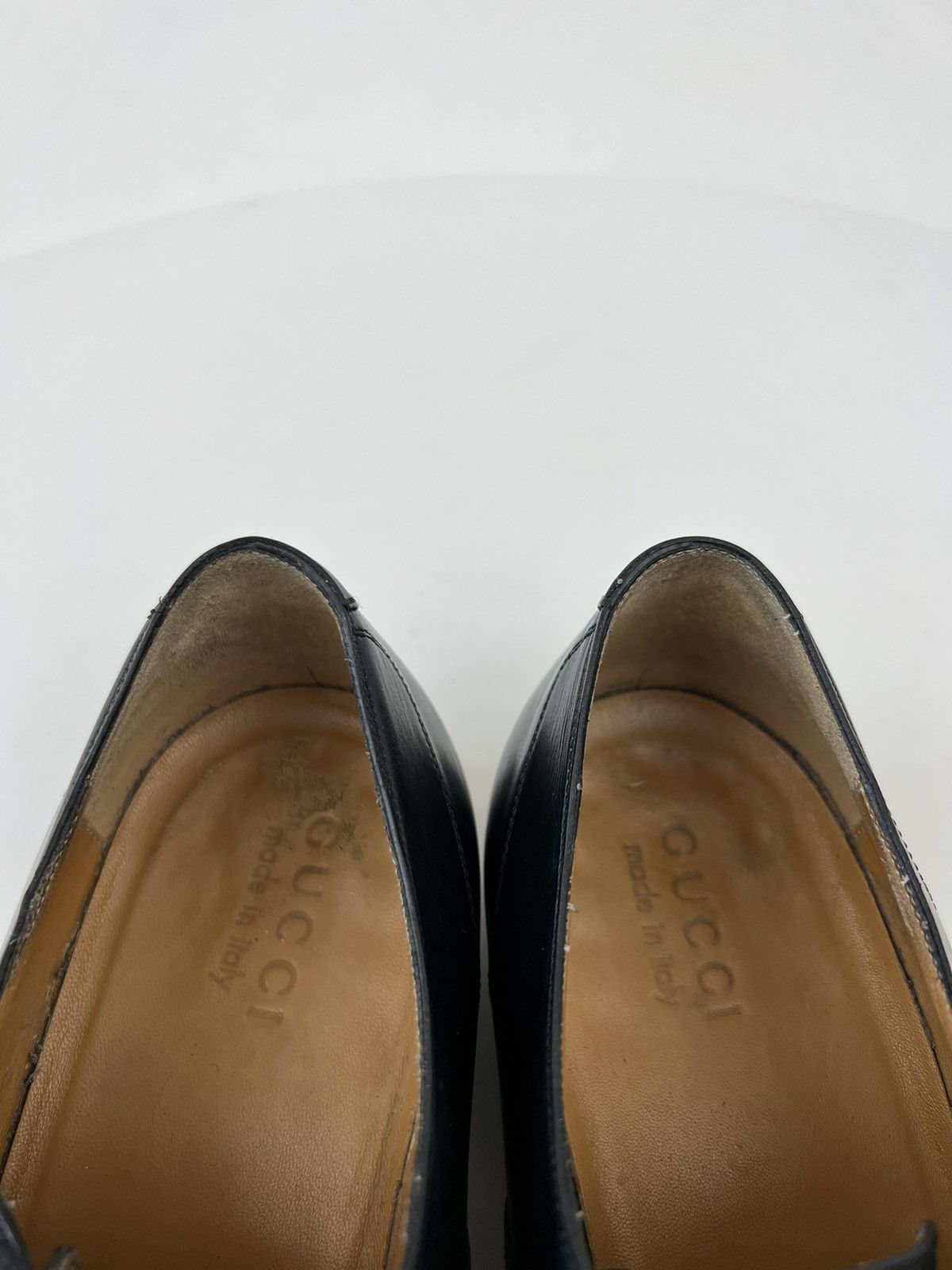 Gucci GUCCI Logo Lace Up Oxfords Leather Shoes Size US 11 / EU 44 - 16 Thumbnail