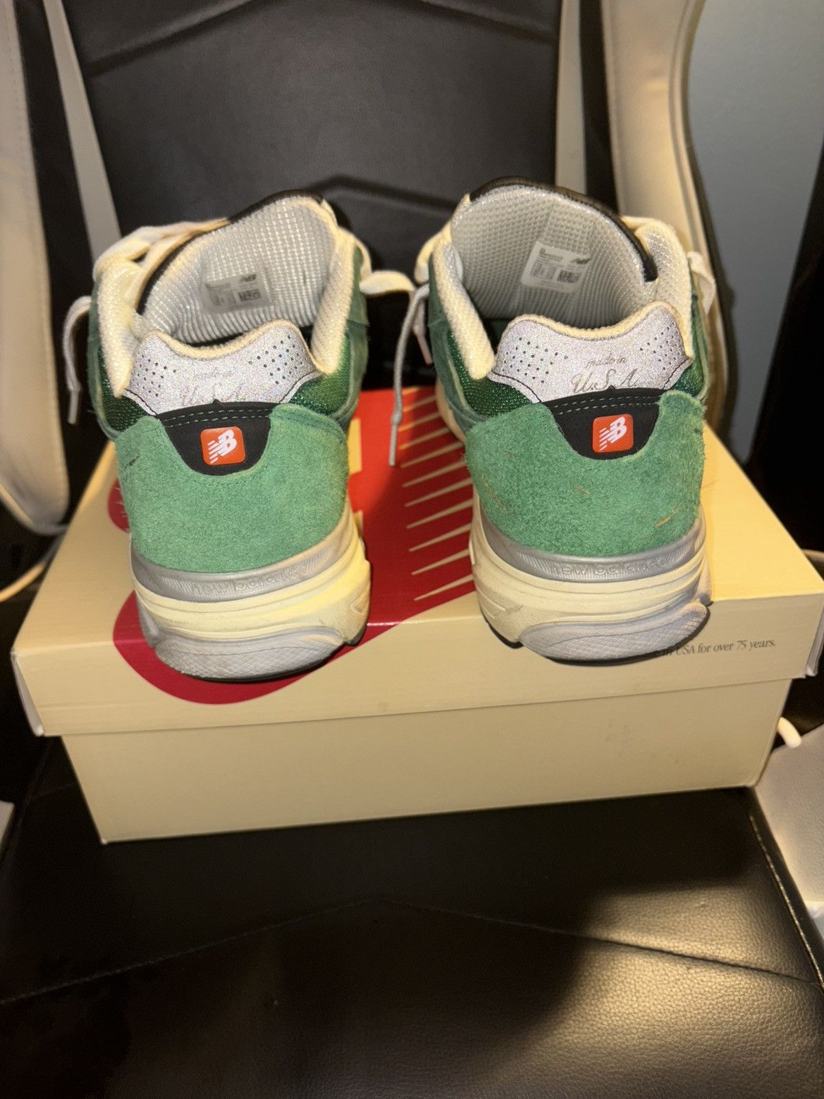 New Balance New Balance Teddy Santis x 990v3 Made in USA 'Green Gold' Size US 13 / EU 46 - 4 Thumbnail
