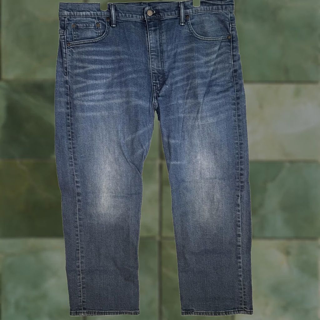 Levi's Levi's 569 Jeans Mens 40x30 Blue Loose Straight Fit Stretch Denim Zip Fly Size US 40 / EU 56 - 1 Thumbnail
