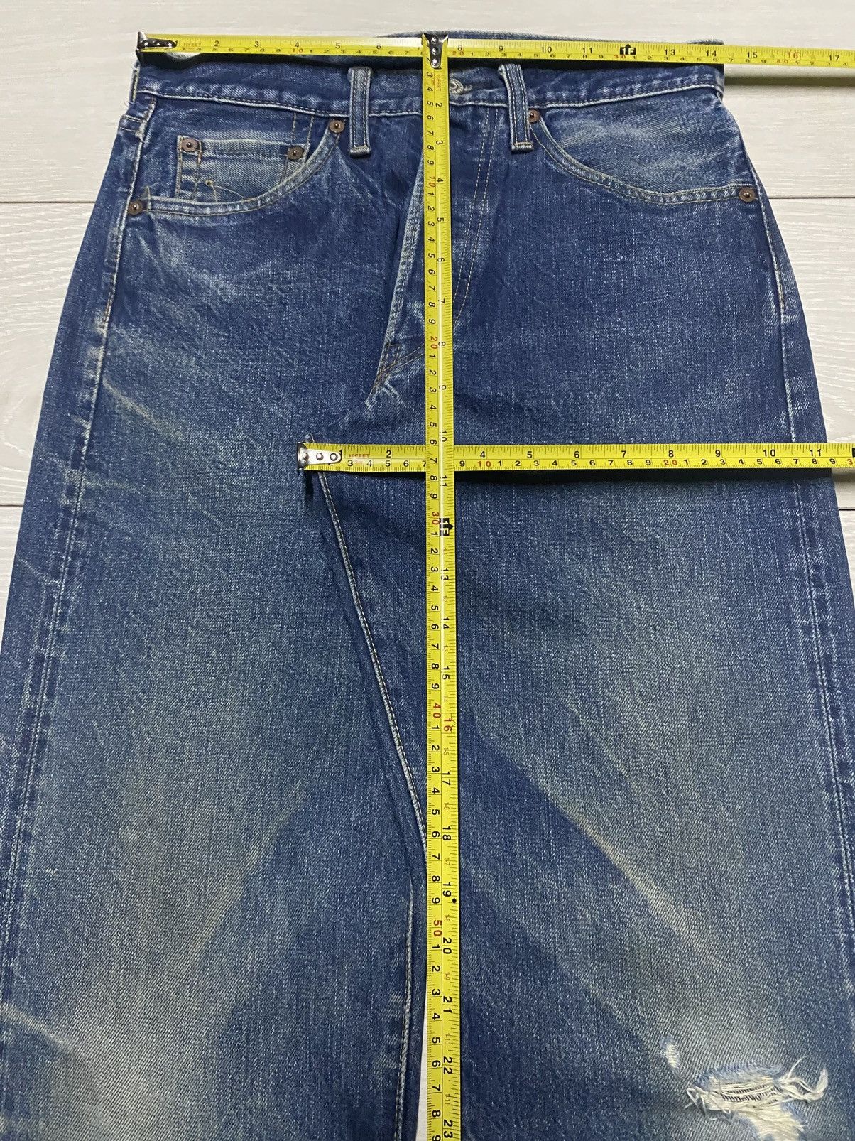 Acne Studios Vintage Canton Blue Wash Selvedge Denim Loose Jeans Size US 28 / EU 44 - 16 Thumbnail