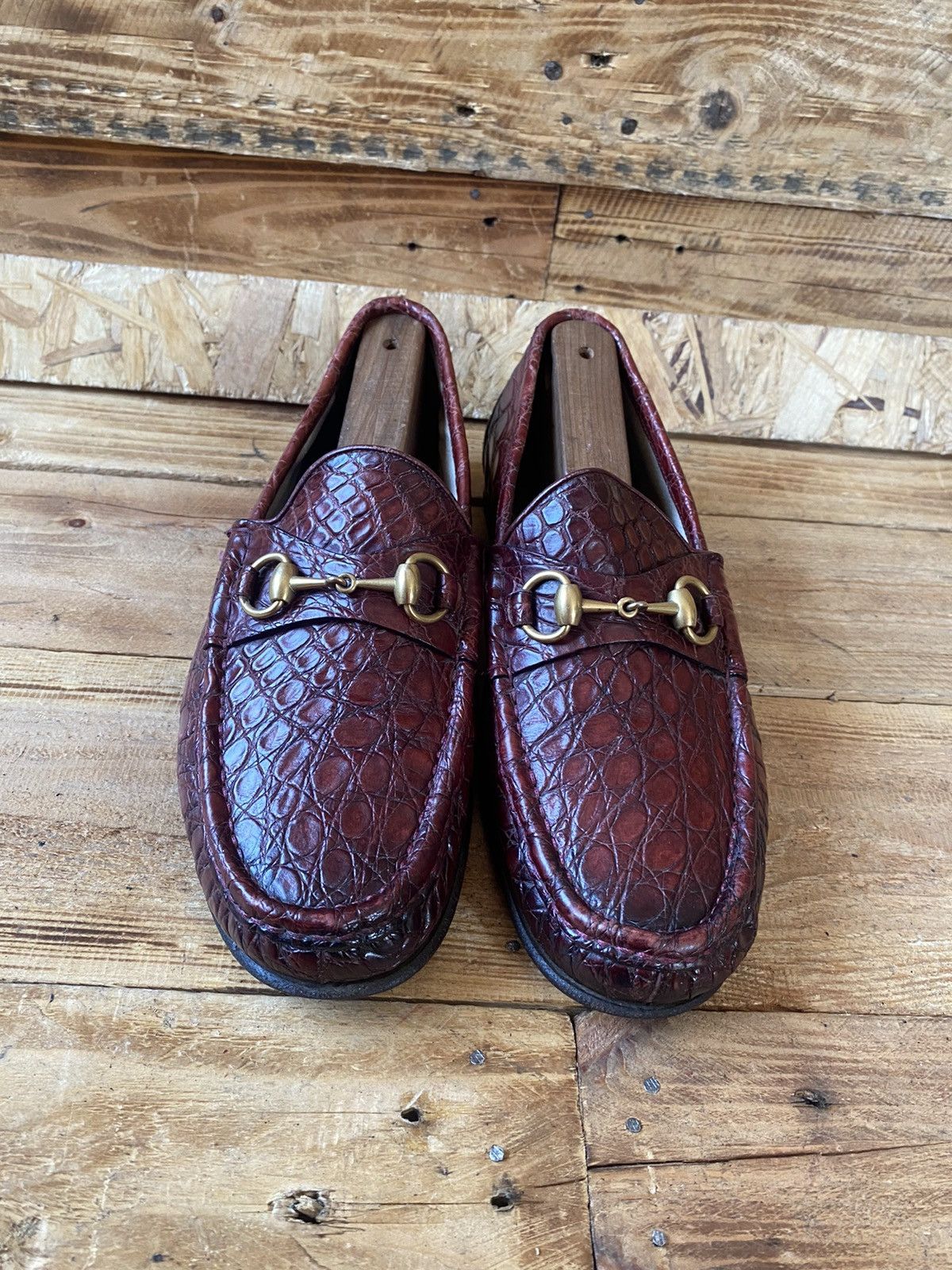Gucci Gucci horsebit 1953 exotic crocodile leather loafers sz 7 Size US 8 / EU 41 - 2 Thumbnail