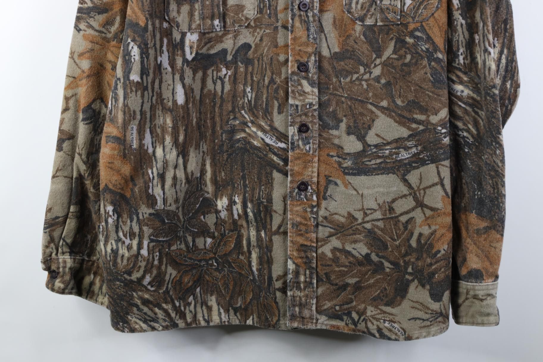 Vintage Vintage 90s Camouflage Chamois Cloth Button Shirt USA Size US XXL / EU 58 / 5 - 3 Thumbnail
