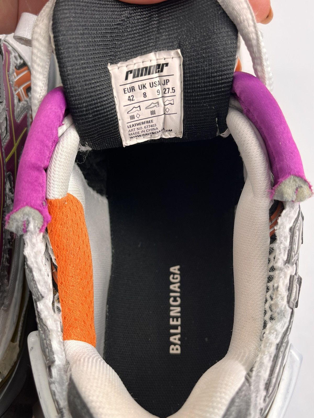 Balenciaga RUNNER MESH MULTICOLOUR SNEAKERS Size US 9 / EU 42 - 8 Thumbnail