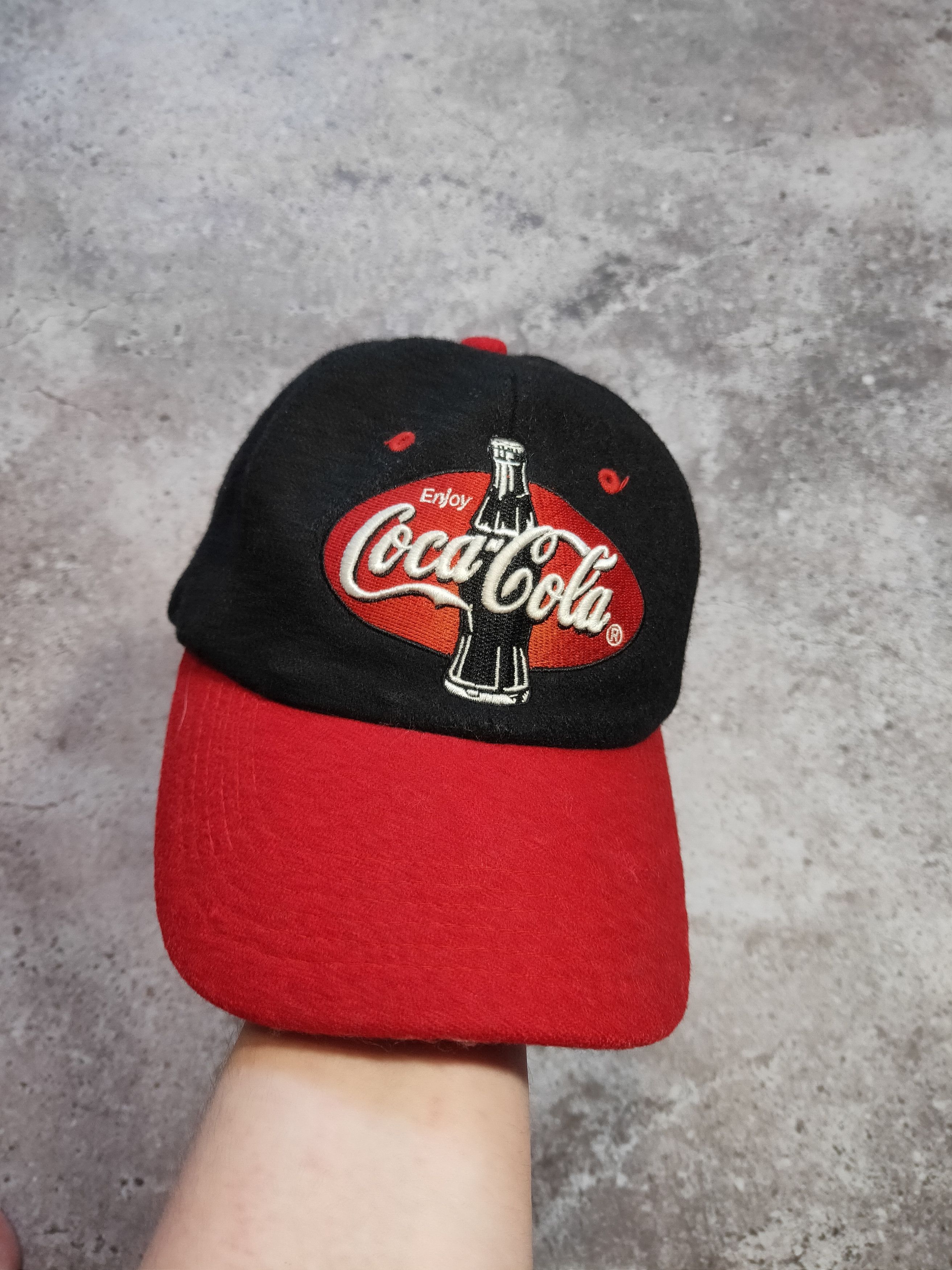 Coca Cola × Vintage Vintage 90s Coca Cola Coke Wool hat rare Size ONE SIZE - 1 Thumbnail