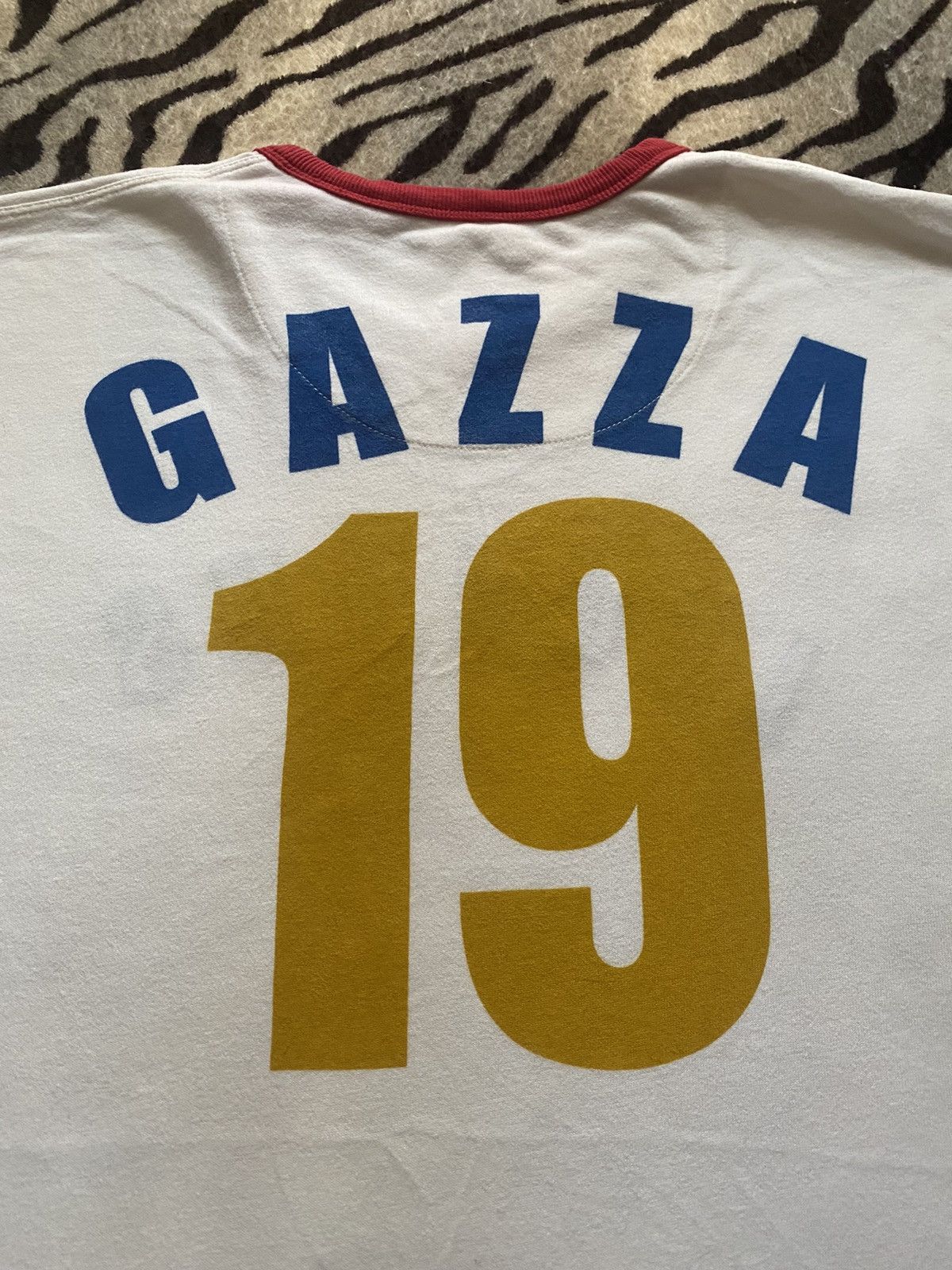 Ringspun Vintage Paul Gascoigne Gazza England T Shirt Size US L / EU 52-54 / 3 - 6 Thumbnail