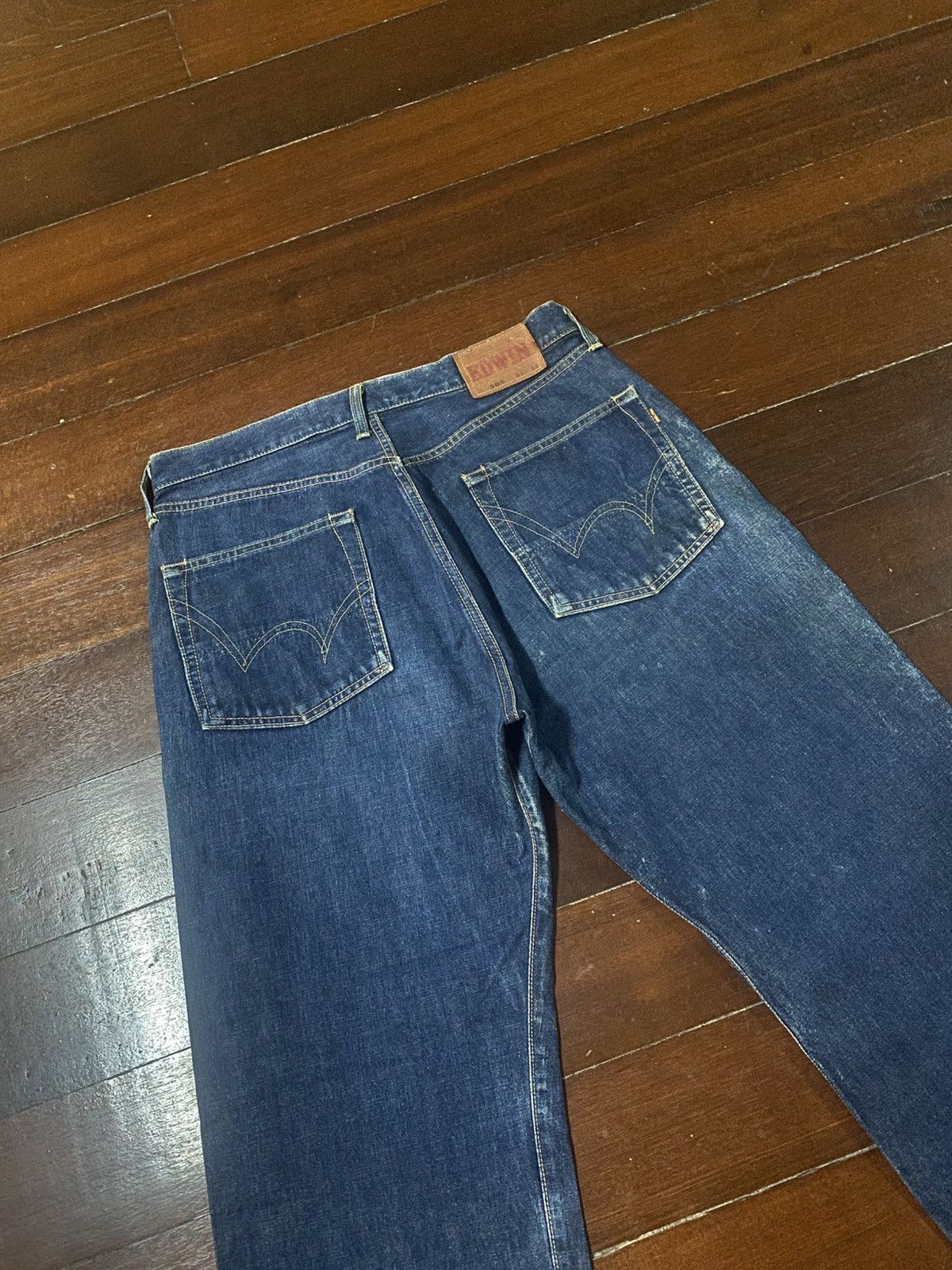 Kapital Vintage Edwin 505 Selvedge fly Button mud wash Denim Jeans Size US 35 - 11 Thumbnail