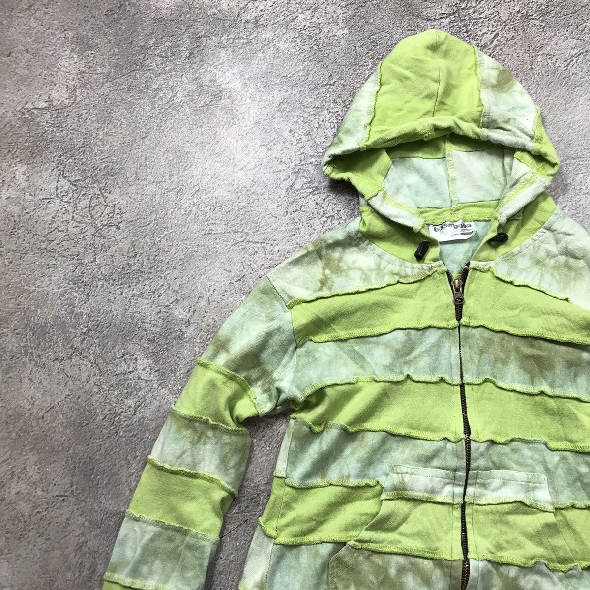 Vintage Vintage Y2K Tie Dye Striped Zip Hoodie Streetwear Baggy L Size US L / EU 52-54 / 3 - 3 Thumbnail