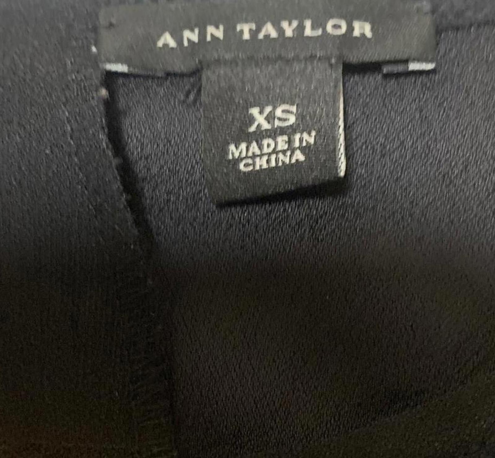 Ann Taylor Ann Taylor Women's Size X-Small Black Sleeveless Blouse Size XS / US 0-2 / IT 36-38 - 4 Thumbnail