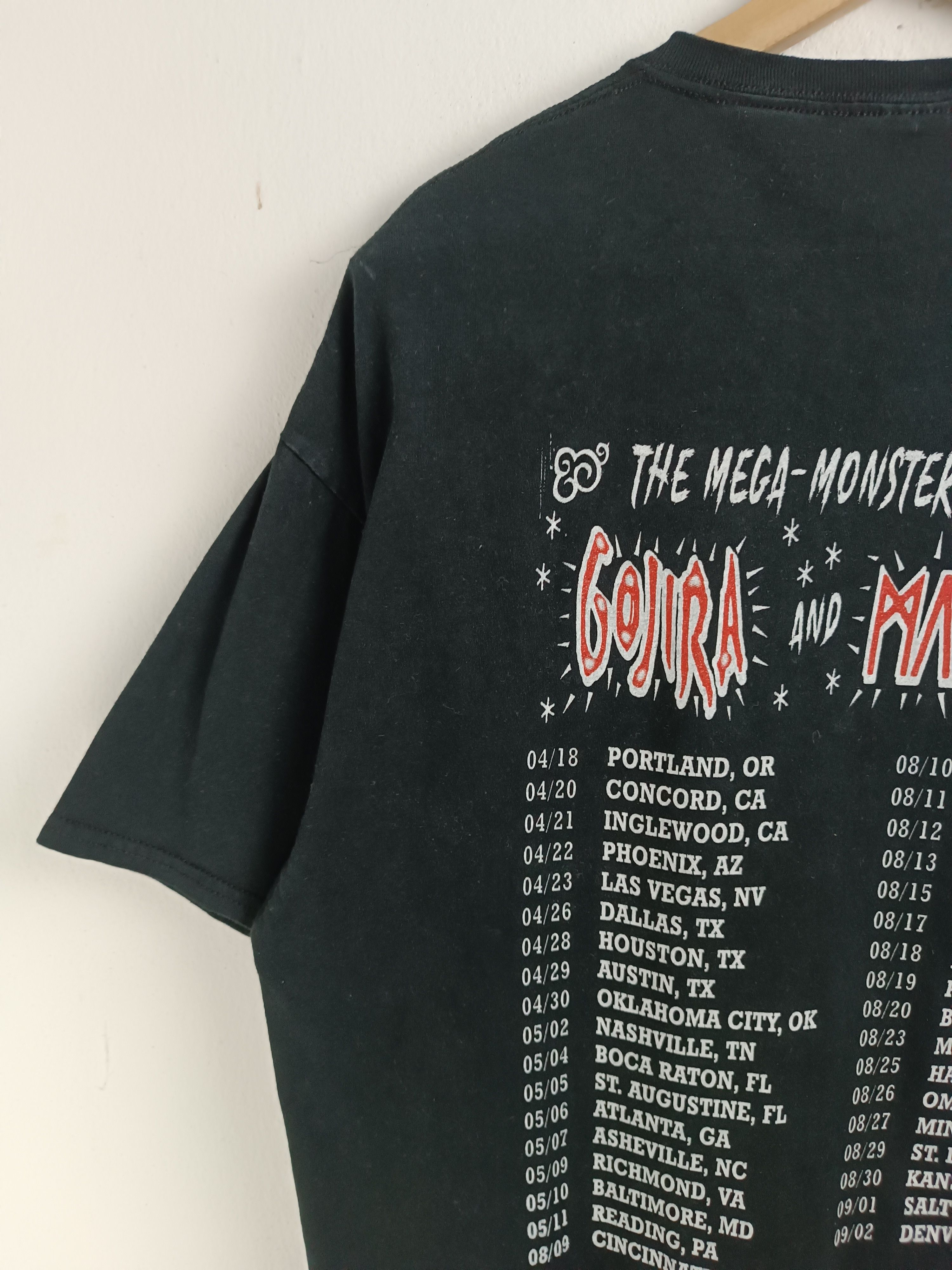 Band Tees VINTAGE GOJIRA & MASTODON MEGA MONSTER TOUR 2023 VERY RARE Size US XL / EU 56 / 4 - 11 Thumbnail