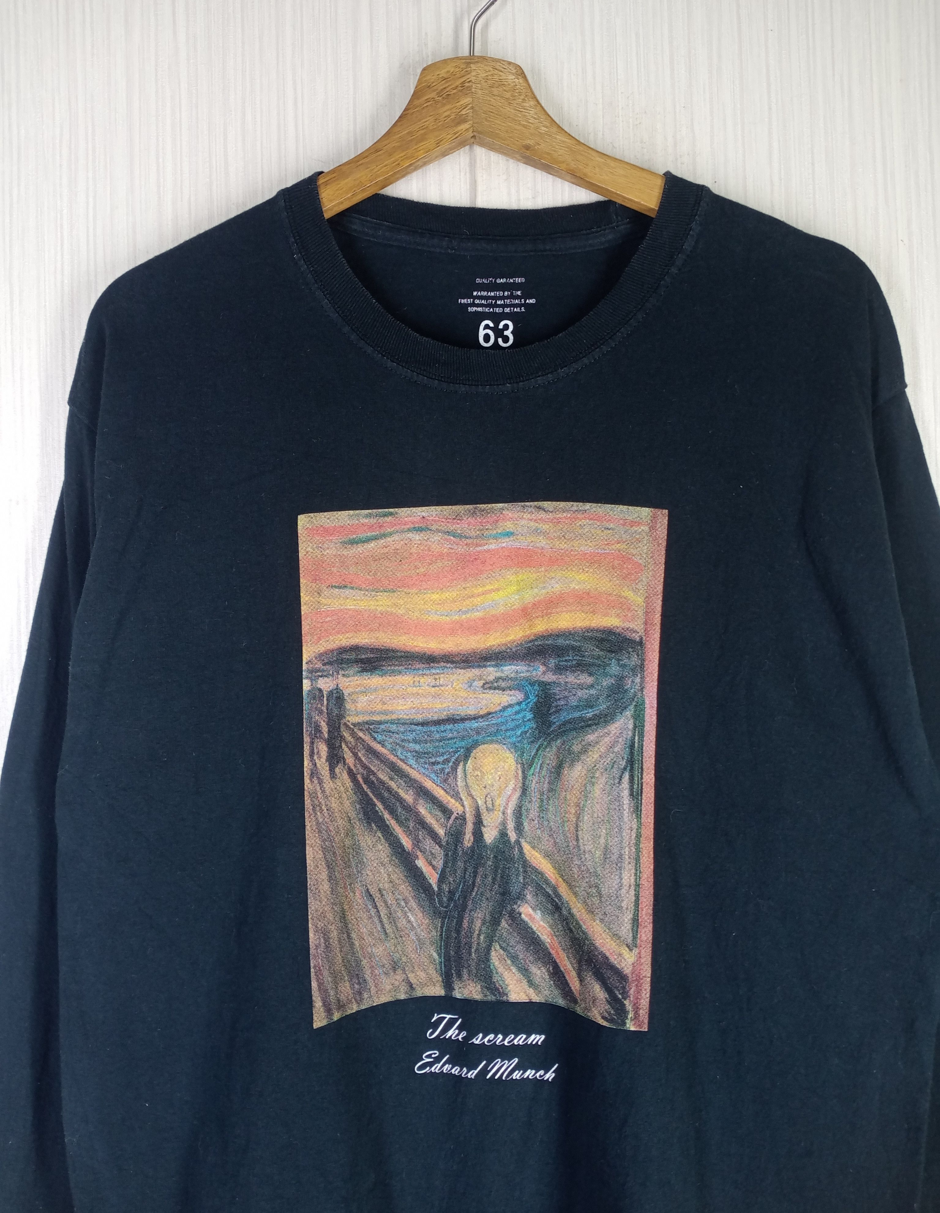 Vintage Rare Vintage The Scream Edward Munch Art Long Sleeve Size US L / EU 52-54 / 3 - 2 Thumbnail