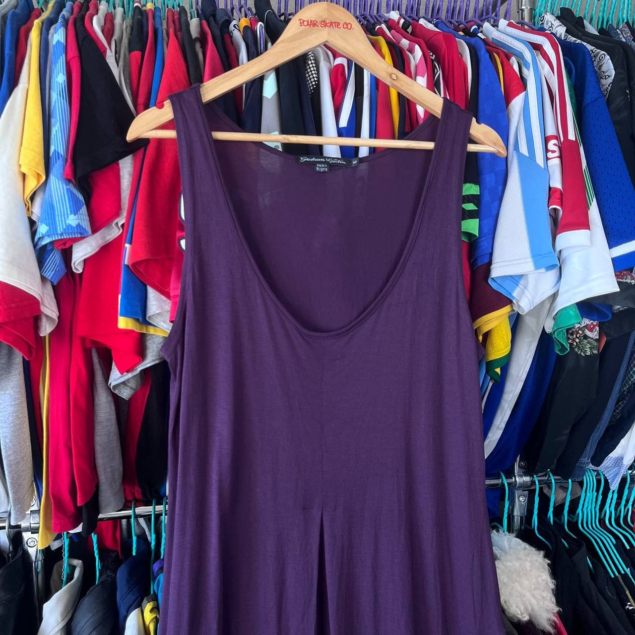 Gudrun Sjoden Gudrun Sjoden Purple Modal Sleeveless Tunic Tank Dress Size M / US 6-8 / IT 42-44 - 2 Thumbnail