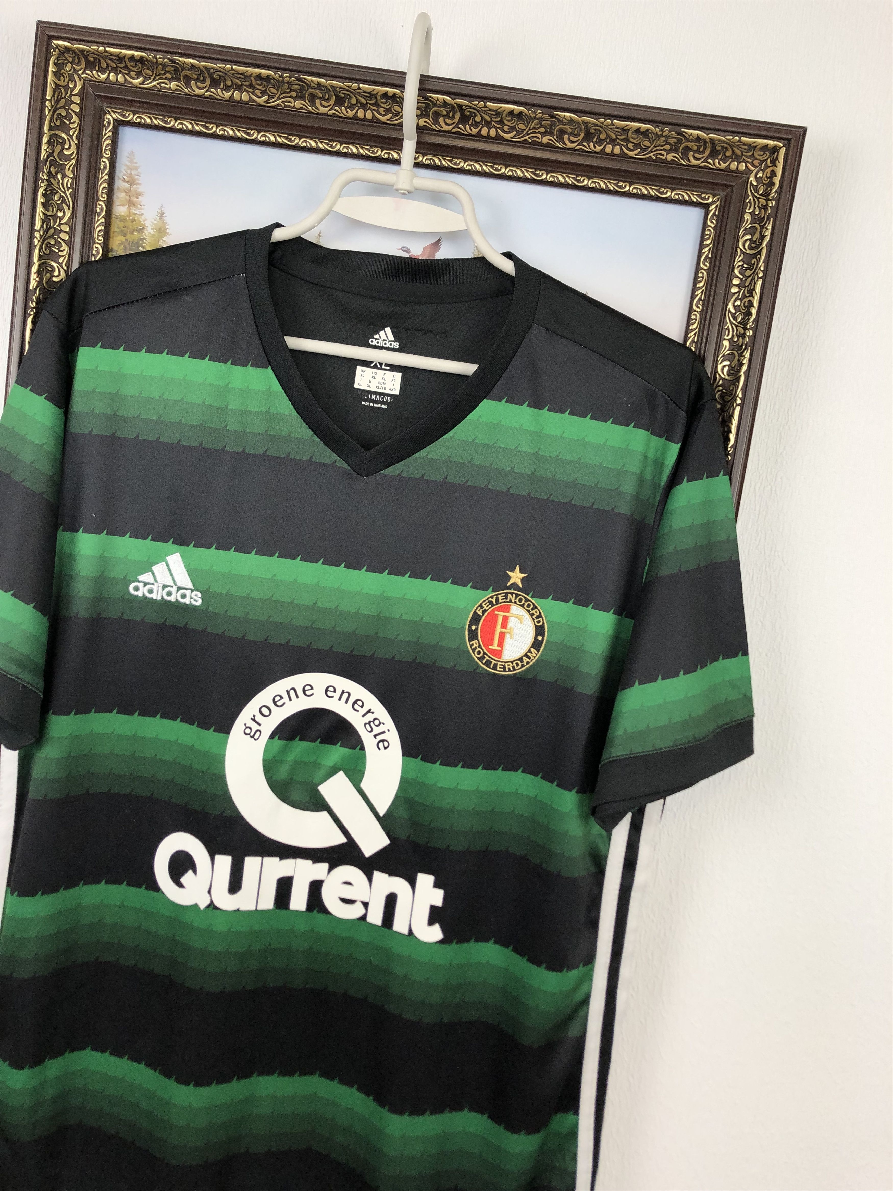 Other Feyenoord Away football shirt 2017 Soccer Adidas Jersey Rare Size US L / EU 52-54 / 3 - 4 Thumbnail