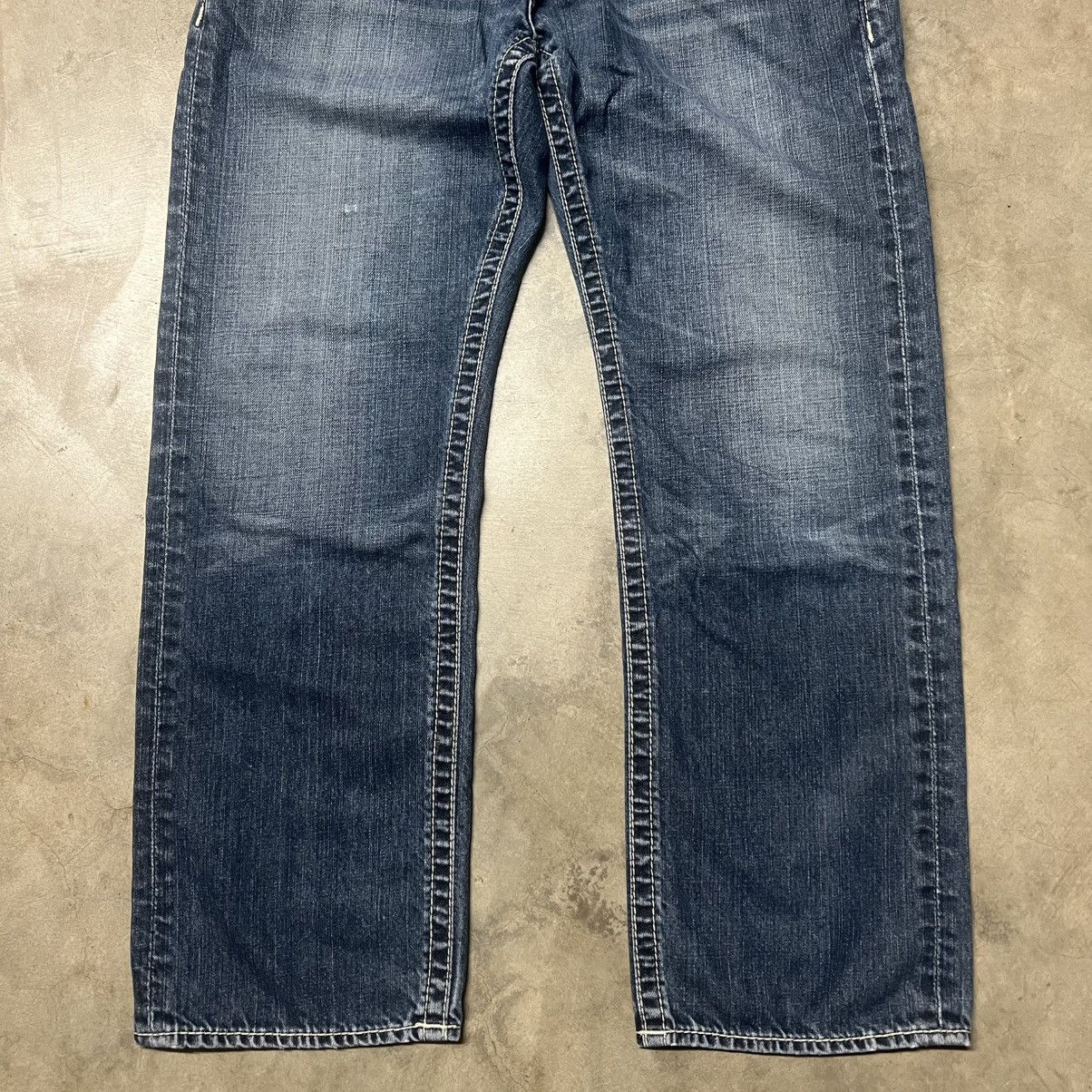 Affliction × Ed Hardy × JNCO Vintage Y2K JNCO Straight-Leg Embroidered Denim Jeans Size US 34 / EU 50 - 8 Thumbnail