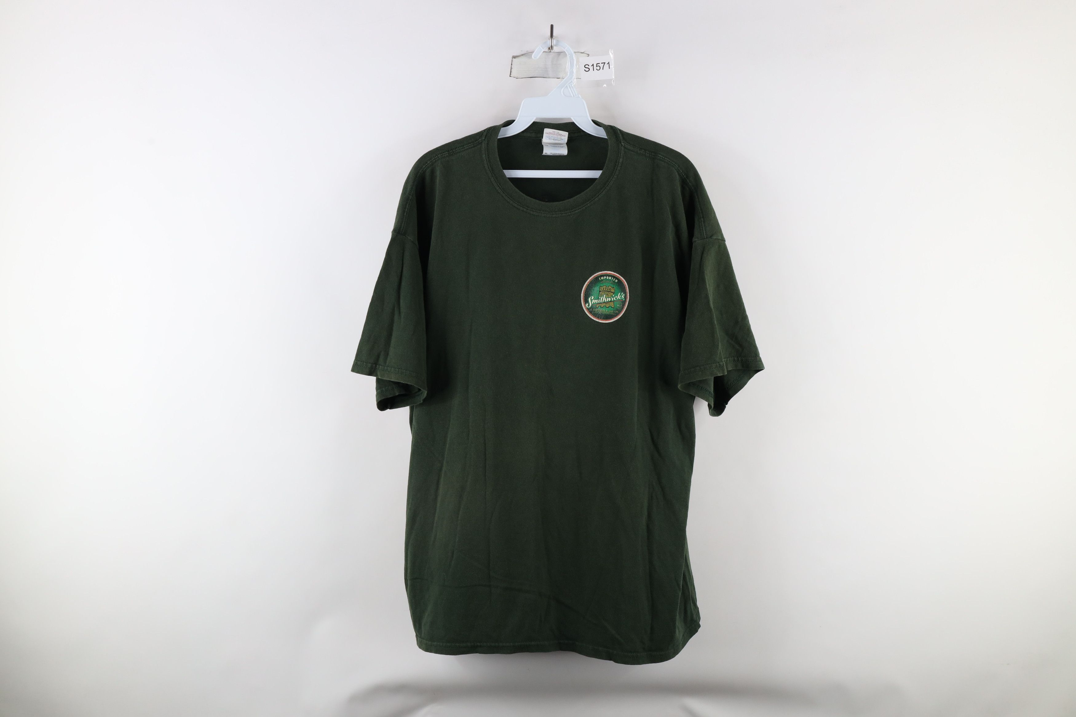 Vintage Vintage Out Smithwicks Imported Irish Ale Beer T-Shirt Green Size US XL / EU 56 / 4 - 1 Thumbnail