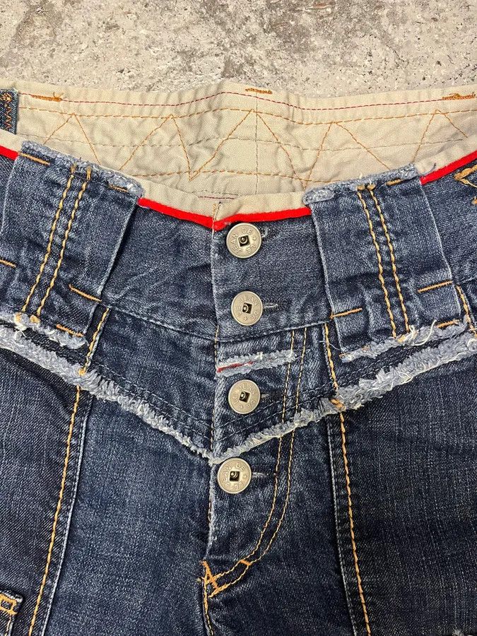 Designer × Marithe + Francois Girbaud × Vintage 2000s Marithé + François Girbaud Wide Denim Jeans Size US 30 / EU 46 - 9 Thumbnail