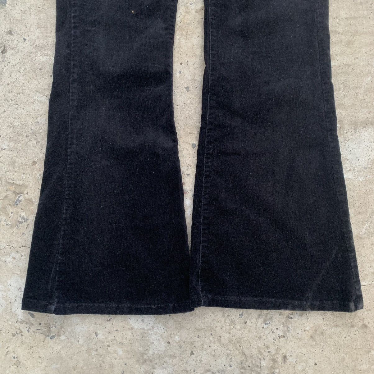 DOROTHEE SCHUMACHER Vintage Crazy Dorothy Perkins Women’s Flared Velvet Jeans Size 25" / US 0 / IT 36 - 3 Thumbnail