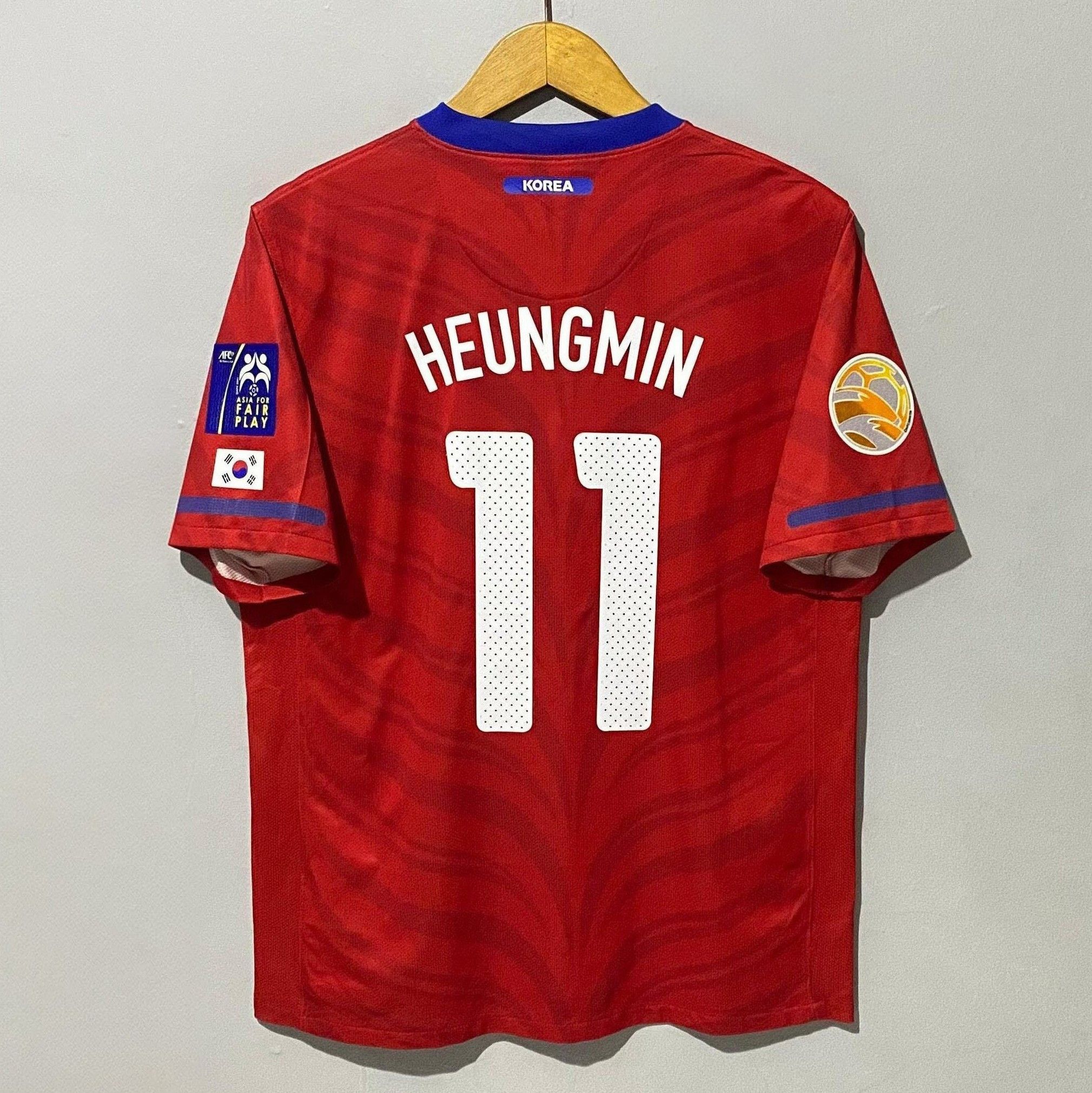 Nike South Korea Asian Cup 2011 Home Jersey Son Heung Min Size US XL / EU 56 / 4 - 2 Thumbnail