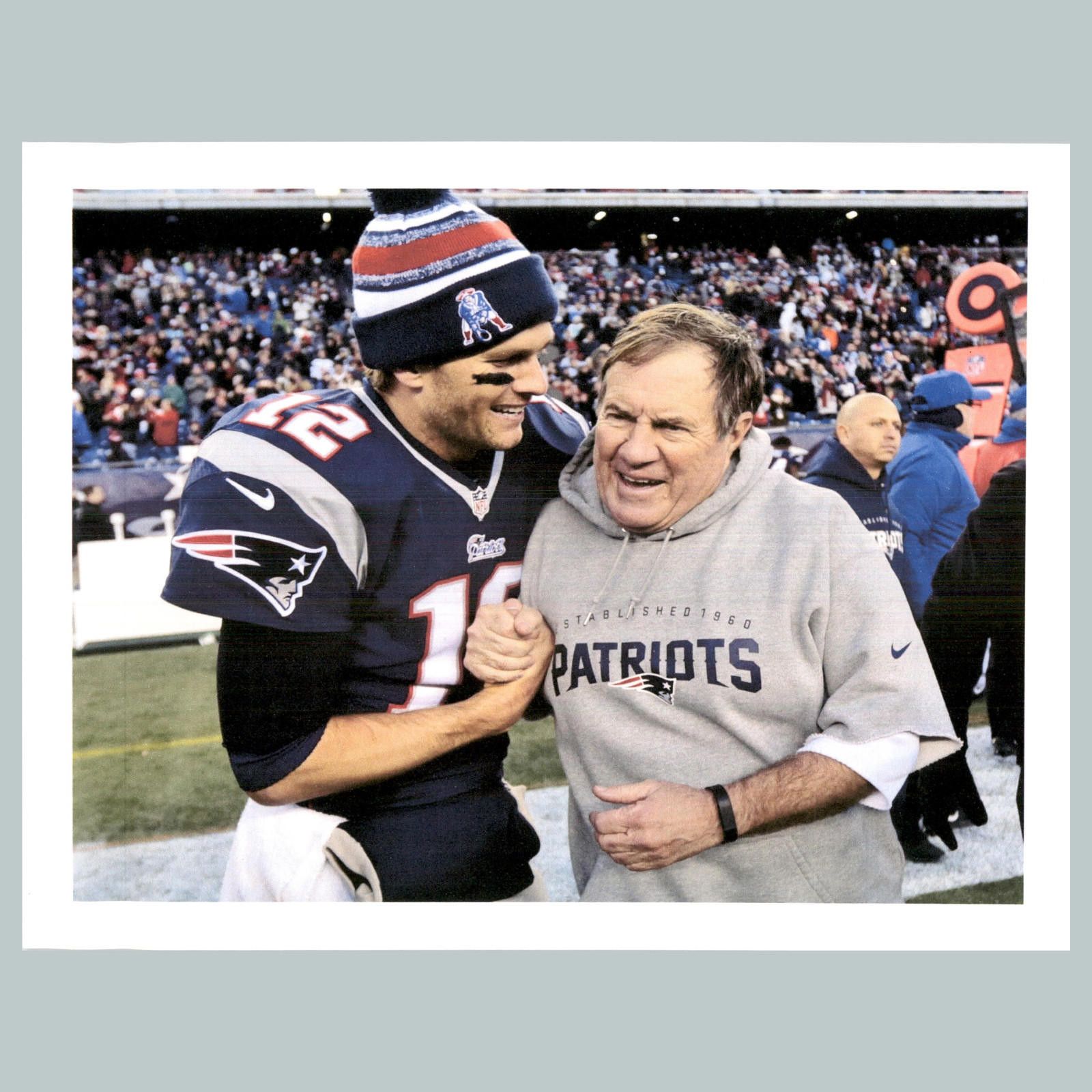 Other #0007 P-8X10 Tom Brady/Bill Belichick Glossy Photo Fast Ship Size ONE SIZE - 1 Thumbnail