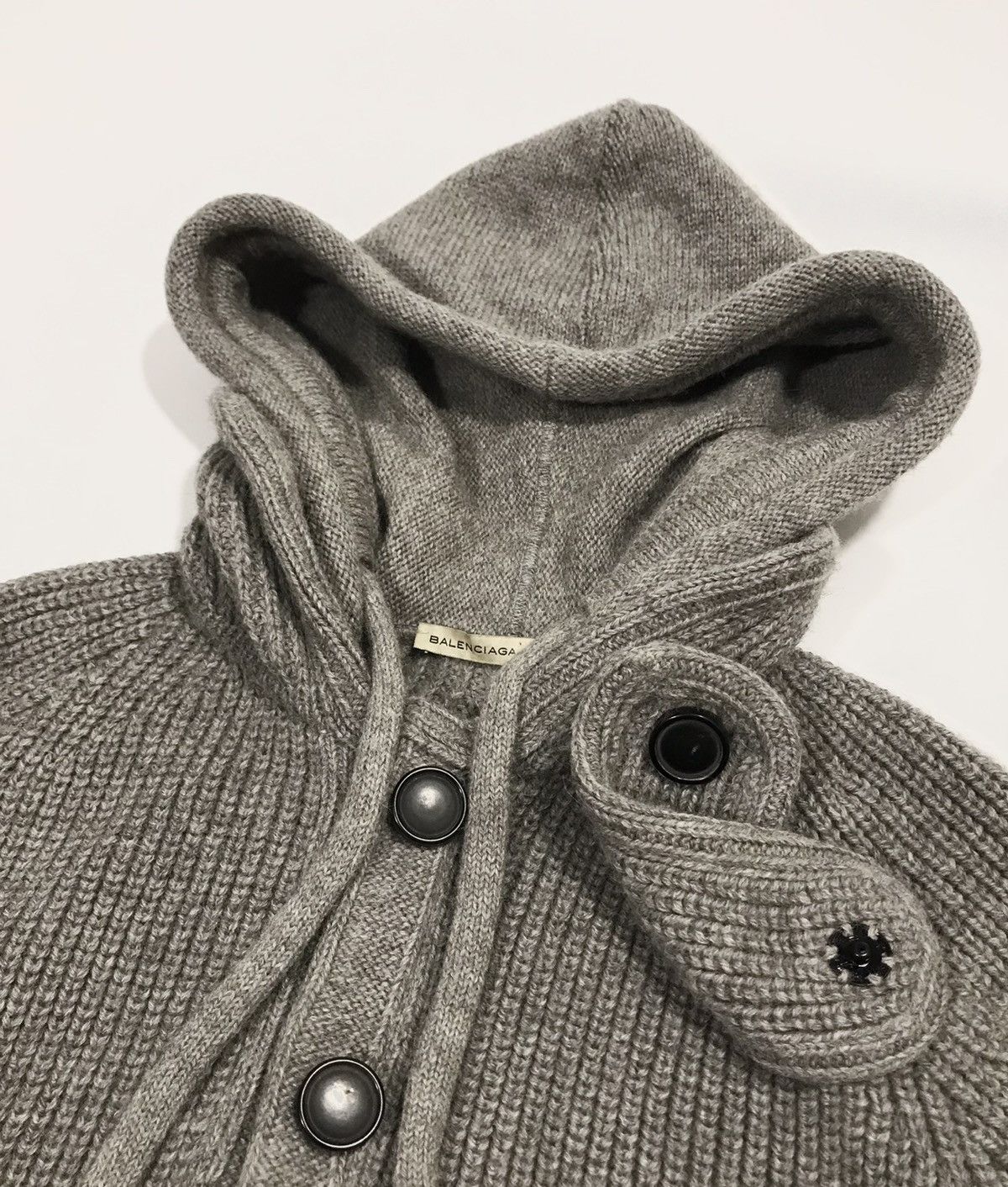 Balenciaga Balenciaga Women's Knitted Long Hooded Sweater AW2006 Size M / US 6-8 / IT 42-44 - 5 Thumbnail
