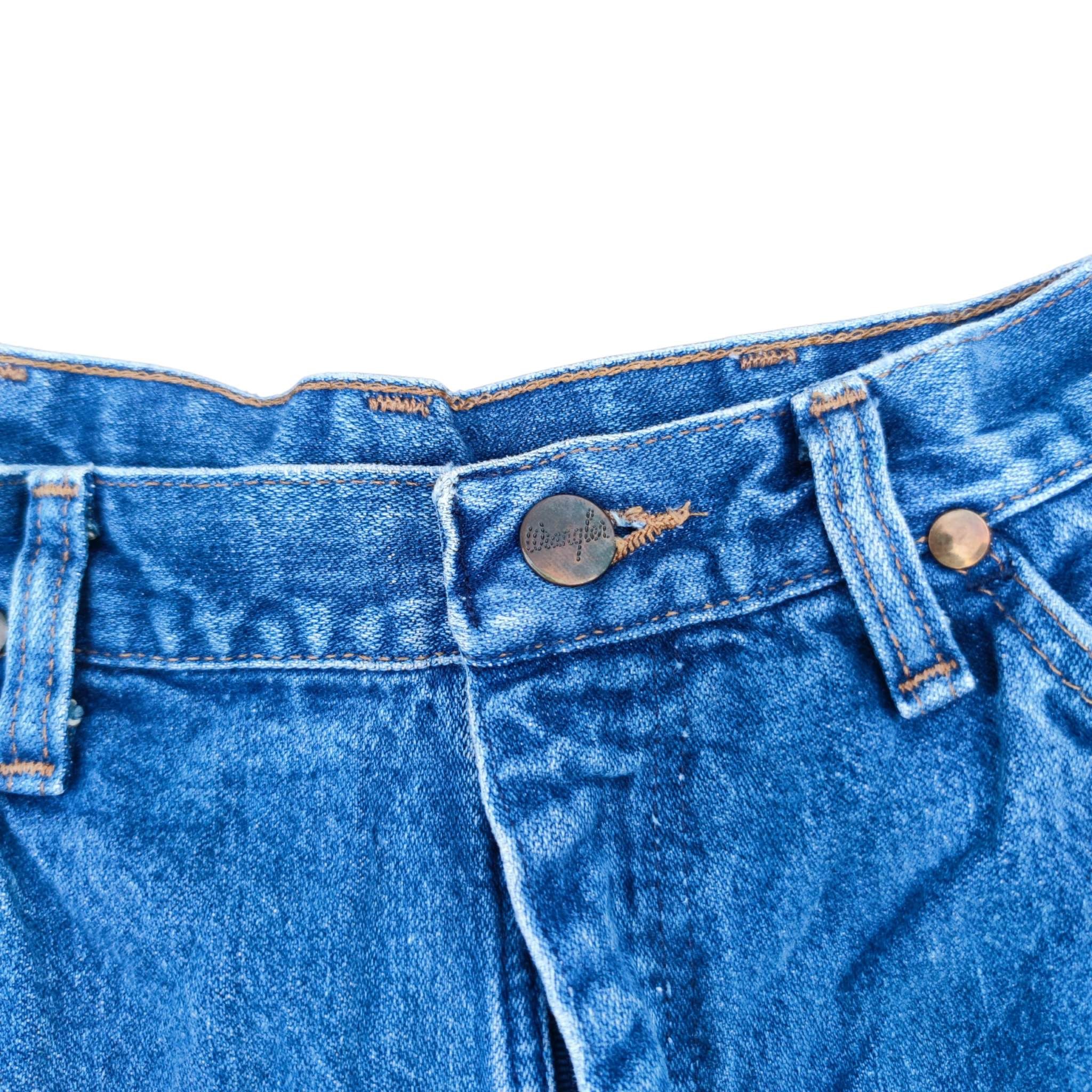 Vintage × Wrangler Wrangler Blue Denim Jeans Straight Leg Made in USA 26 x 32.5 Size US 26 / EU 42 - 5 Thumbnail