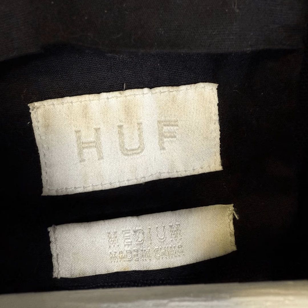 Huf Huf Mfg Co Worldwide Denim Shirt Jacket Button Front Black M Mens Jeans Shirt Jacket Denim Style Size US M / EU 48-50 / 2 - 2 Thumbnail