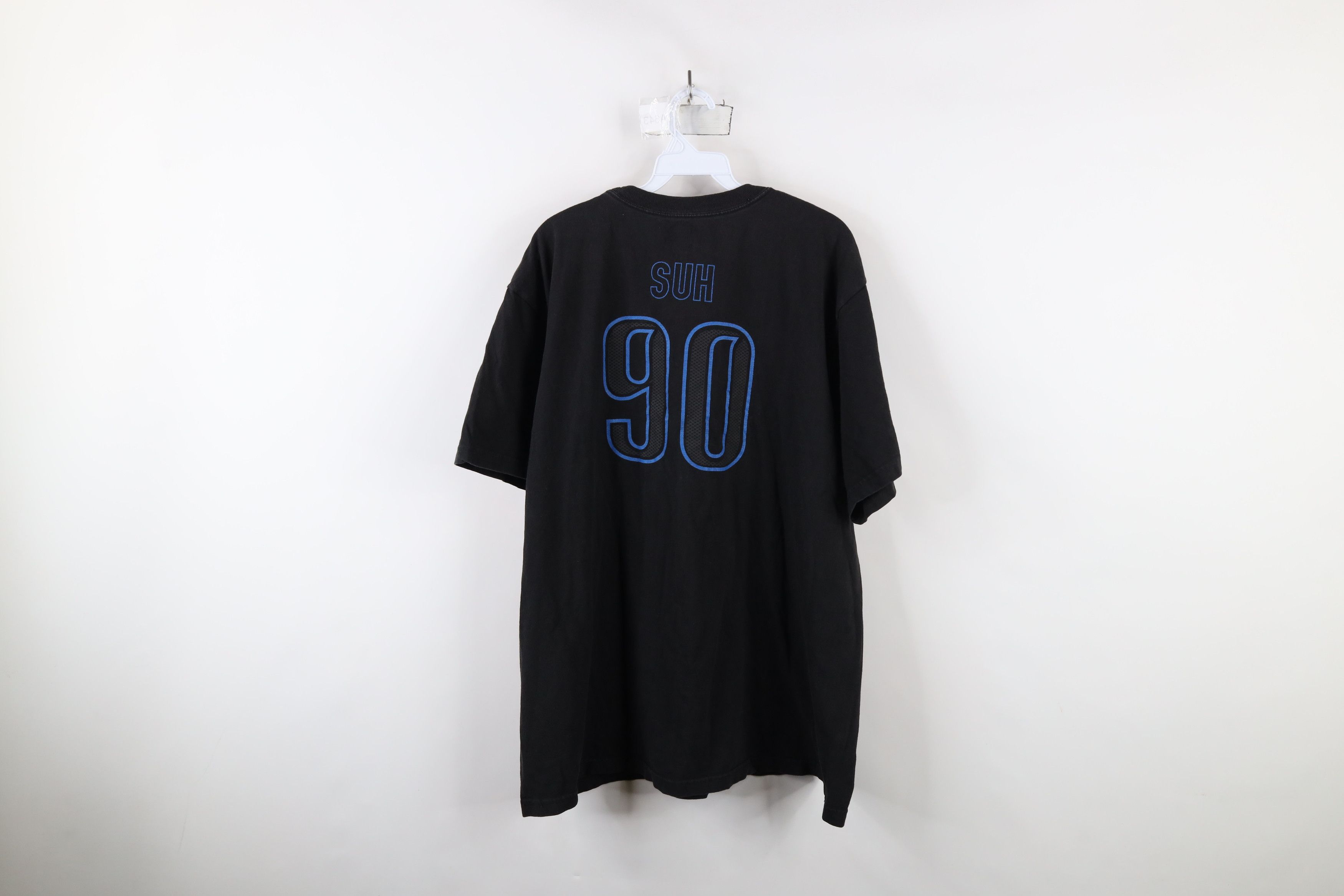 Reebok × Vintage Vintage Reebok Ndamukong Lions Football T-Shirt Black #90 Size US XXL / EU 58 / 5 - 9 Thumbnail