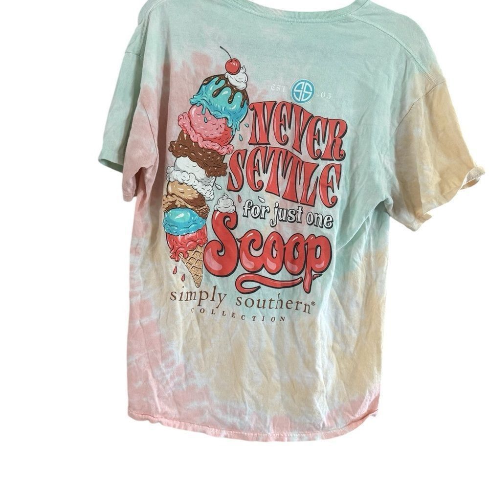 Other Simply Southern Green and Pink Long Sleeve Tee Size L / US 10 / IT 46 - 2 Thumbnail