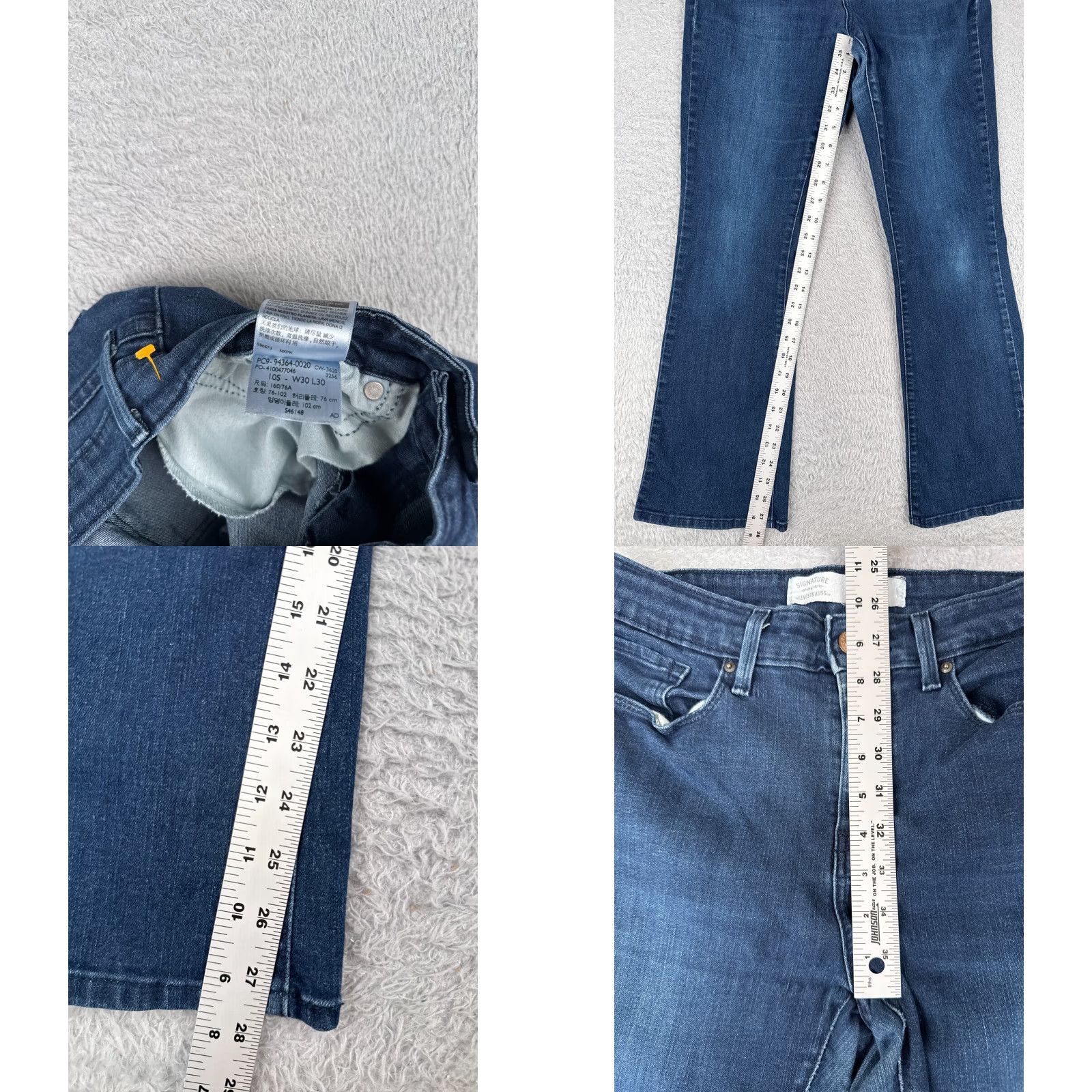 Levi's Levi's Signature Jeans Women 10 Mid Rise Bootcut Stretch Denim Blue 30x28 Classic Casual Womens Jeans Size 32" / US 10 / IT 46 - 8 Thumbnail
