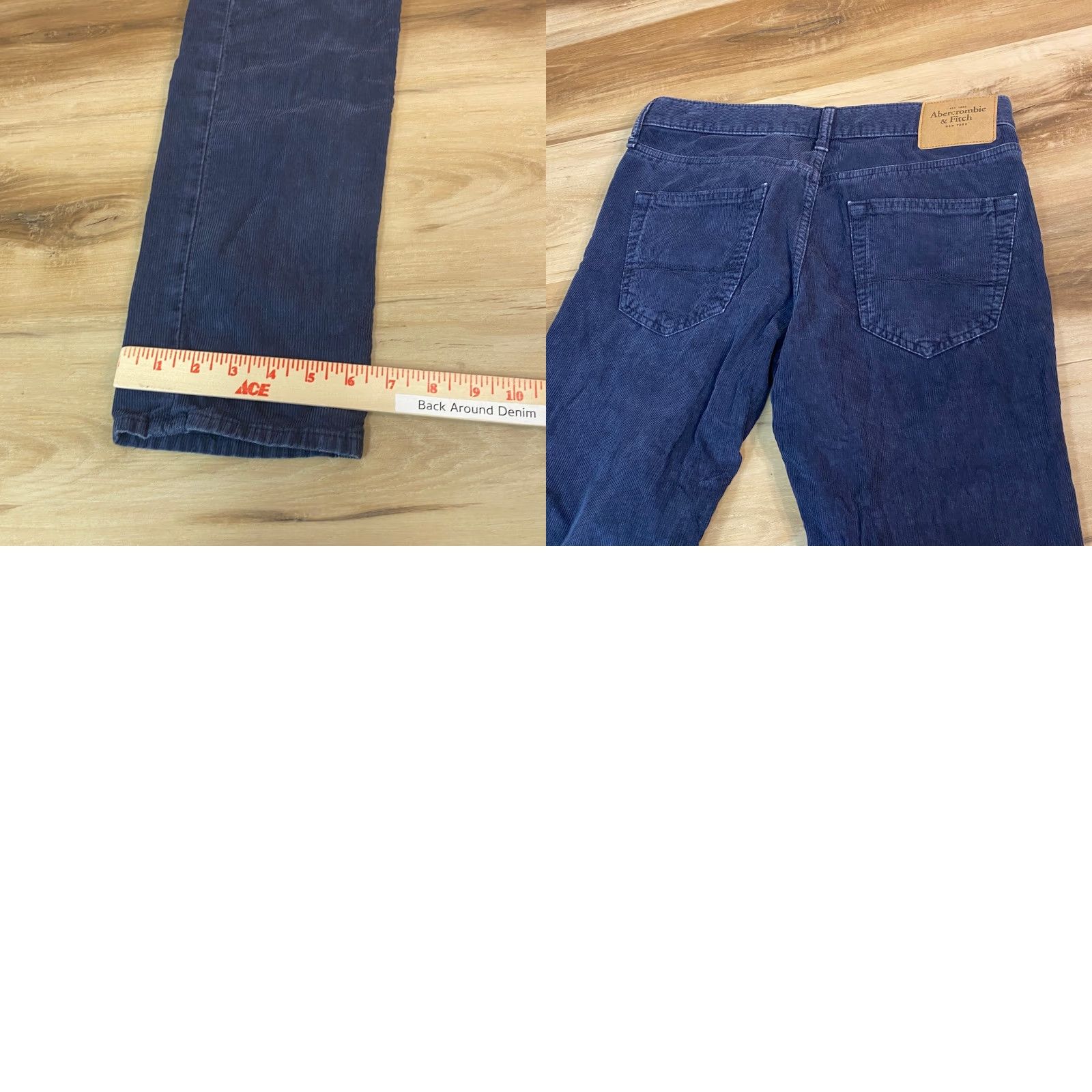Abercrombie & Fitch Abercrombie Fitch Mens Corduroy Skinny Pants Navy Blue W30 L32 Size US 30 / EU 46 - 8 Thumbnail