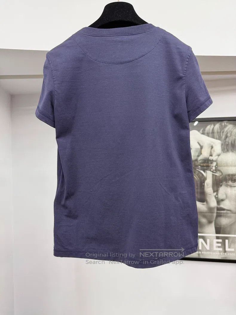 Hermes Hermes Navy blue pocket embroidered T-shirt Size XXS / US 00 / IT 34 - 3 Thumbnail