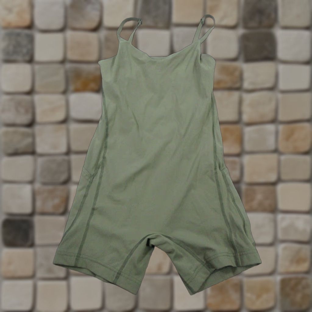 Outdoor Voices VINTAGE Outdoor Voices Yoga Romper Womens Small Sleeveless Green Activewear Spring Summer Dress Gym Athletic Size S / US 4 / IT 40 - 1 Thumbnail