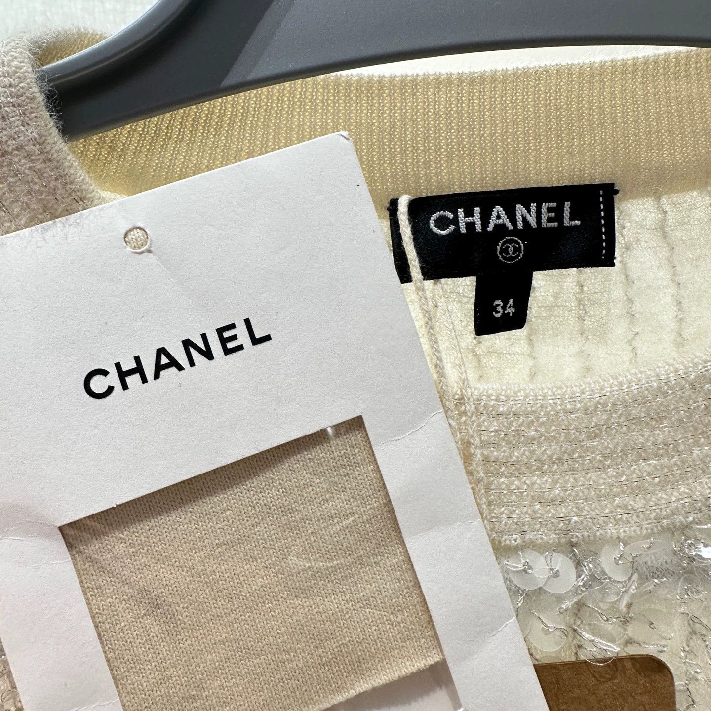 Chanel Chanel feb387 sequin knit long sleeve Angora 34 Size XS / US 0-2 / IT 36-38 - 7 Thumbnail