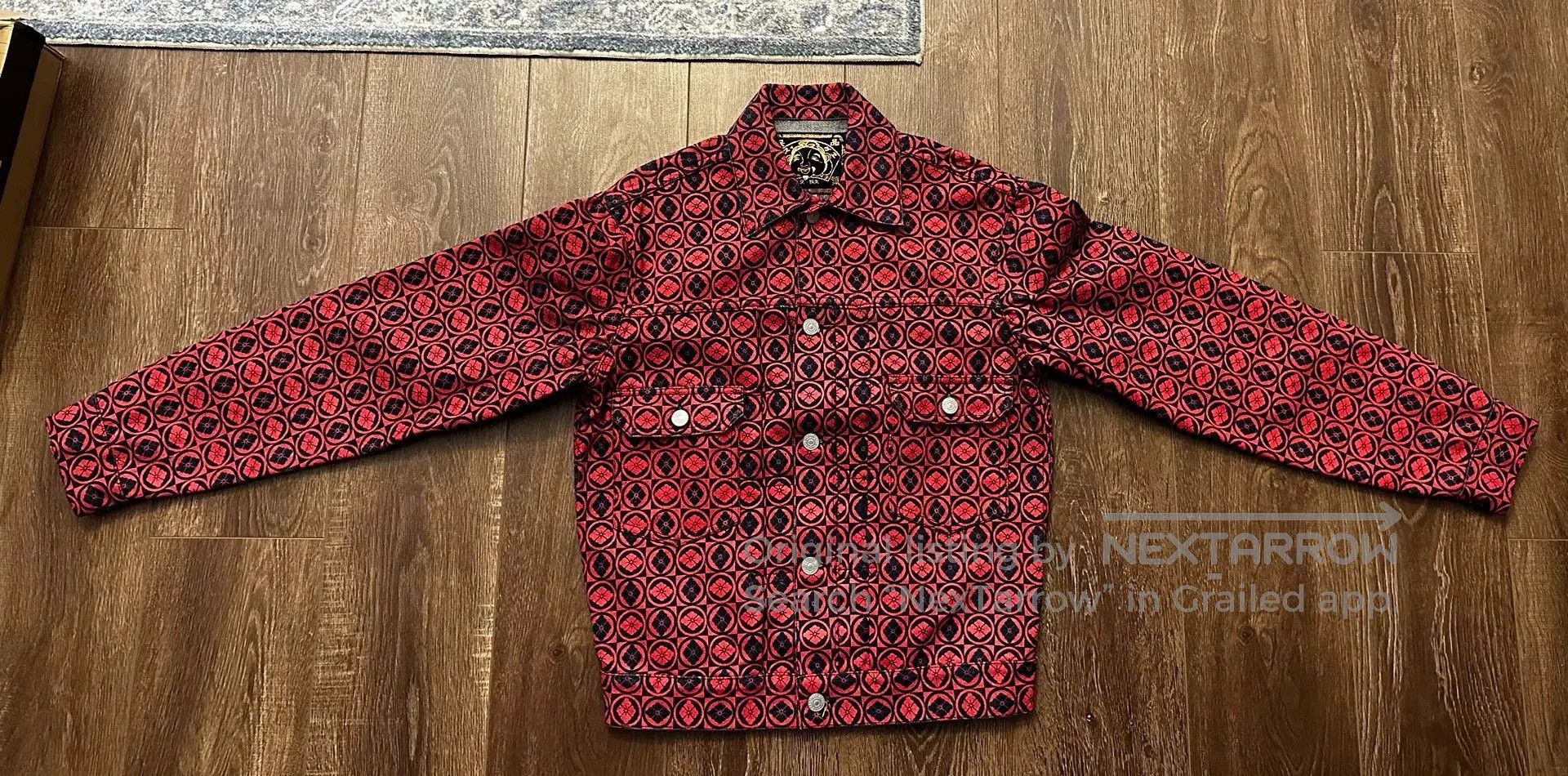 Evisu EVISU Red Full Logo Print Jacket. Size US S / EU 44-46 / 1 - 1 Thumbnail